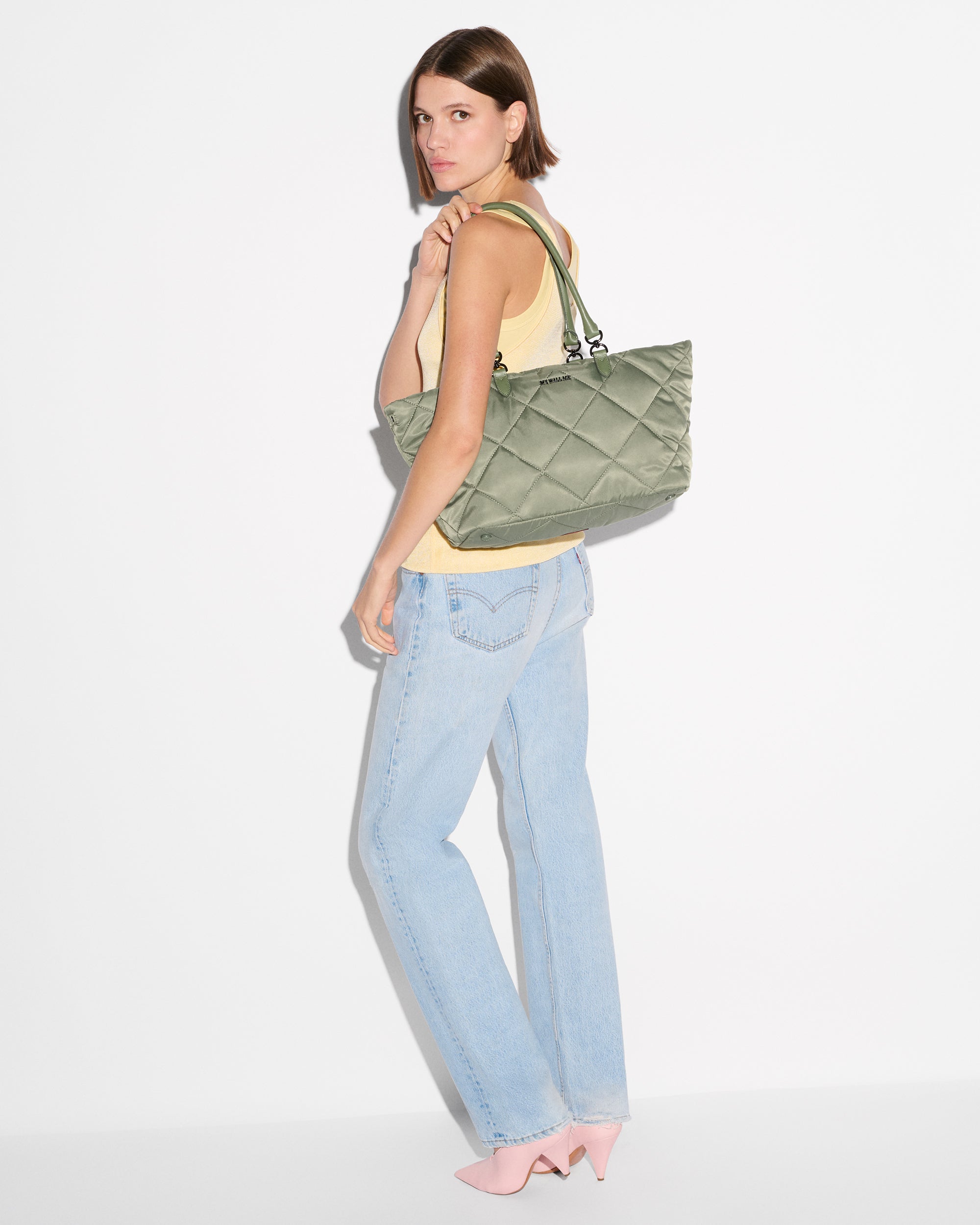 Agave Green Medium Madison E/W Tote - Image 2