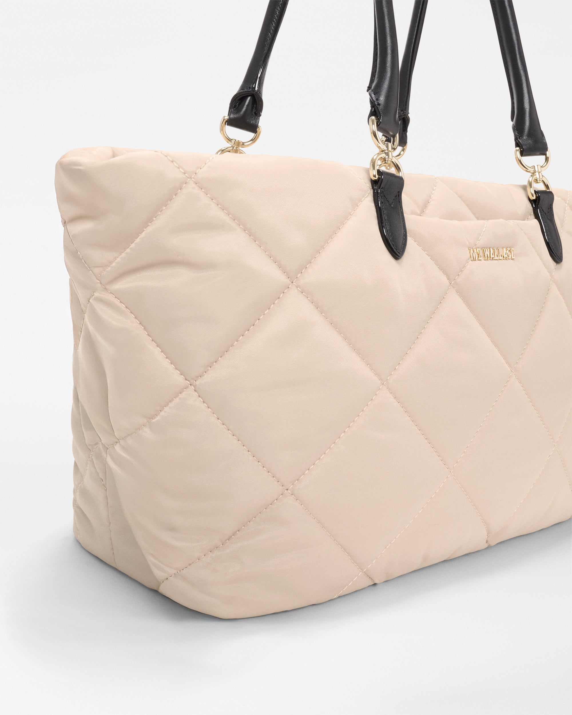 Buff/Black Medium Madison E/W Tote - Image 3