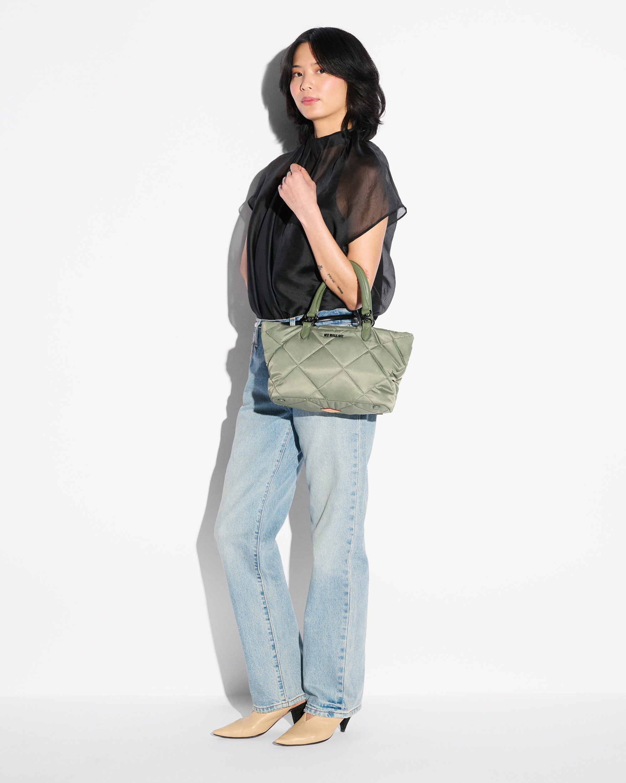 Agave Green Small Madison E/W Tote - Image 2