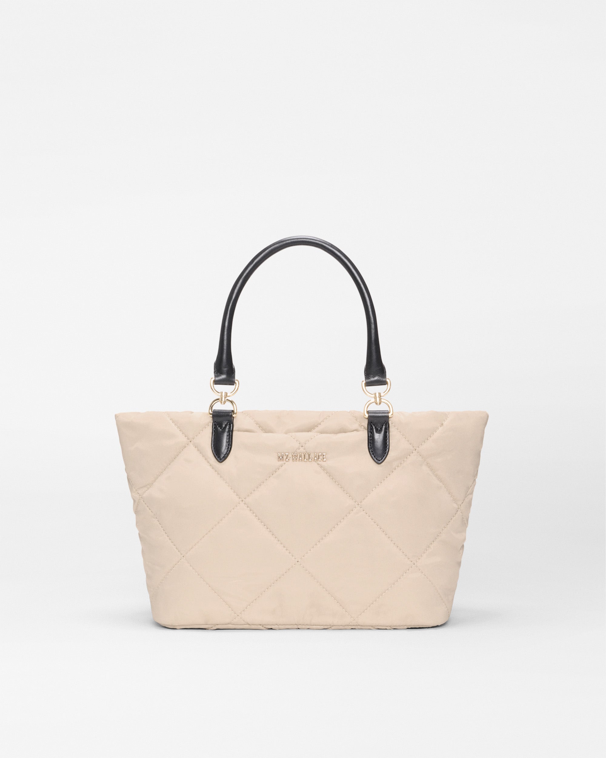 Buff/Black Small Madison E/W Tote