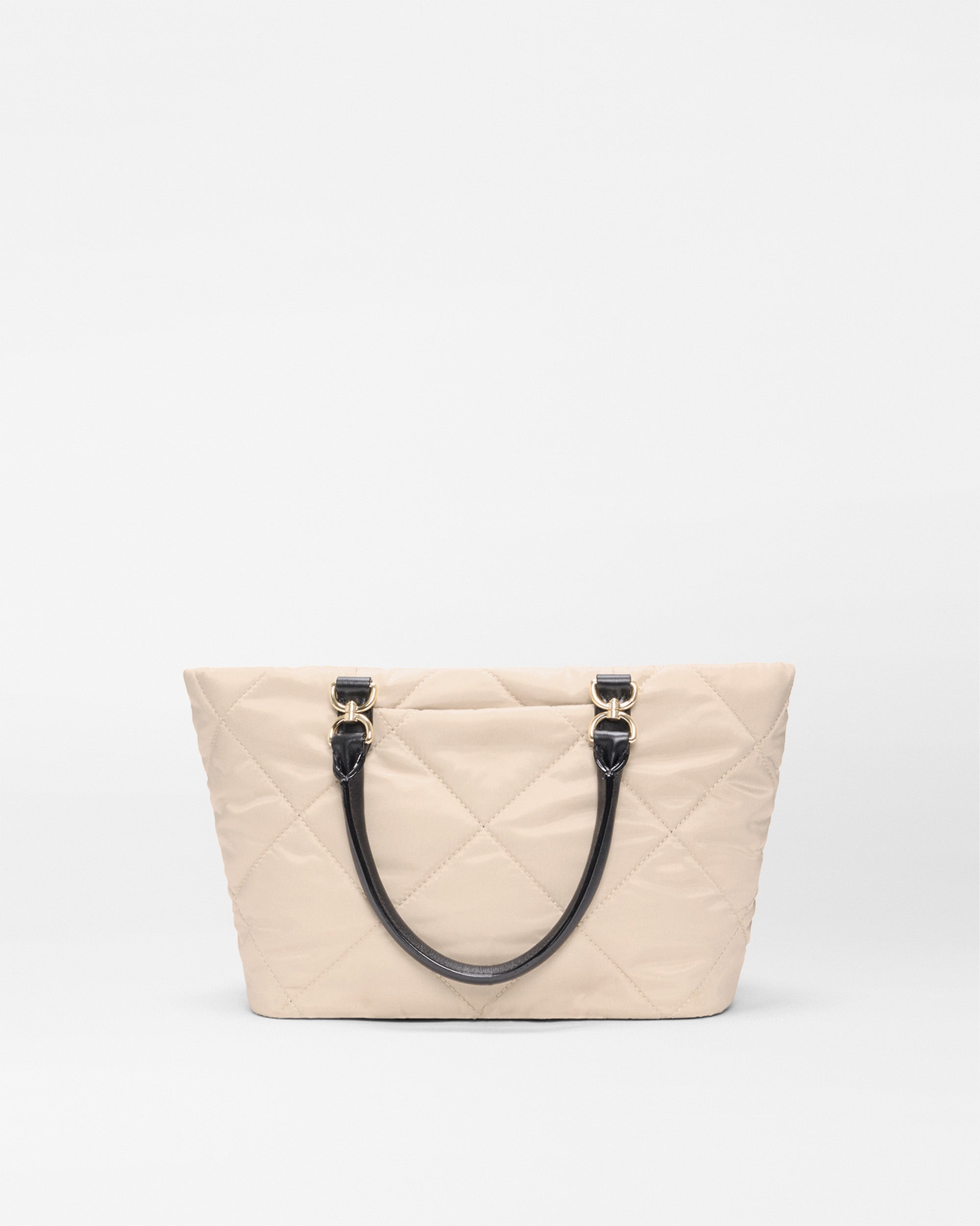 Buff/Black Small Madison E/W Tote - Image 4