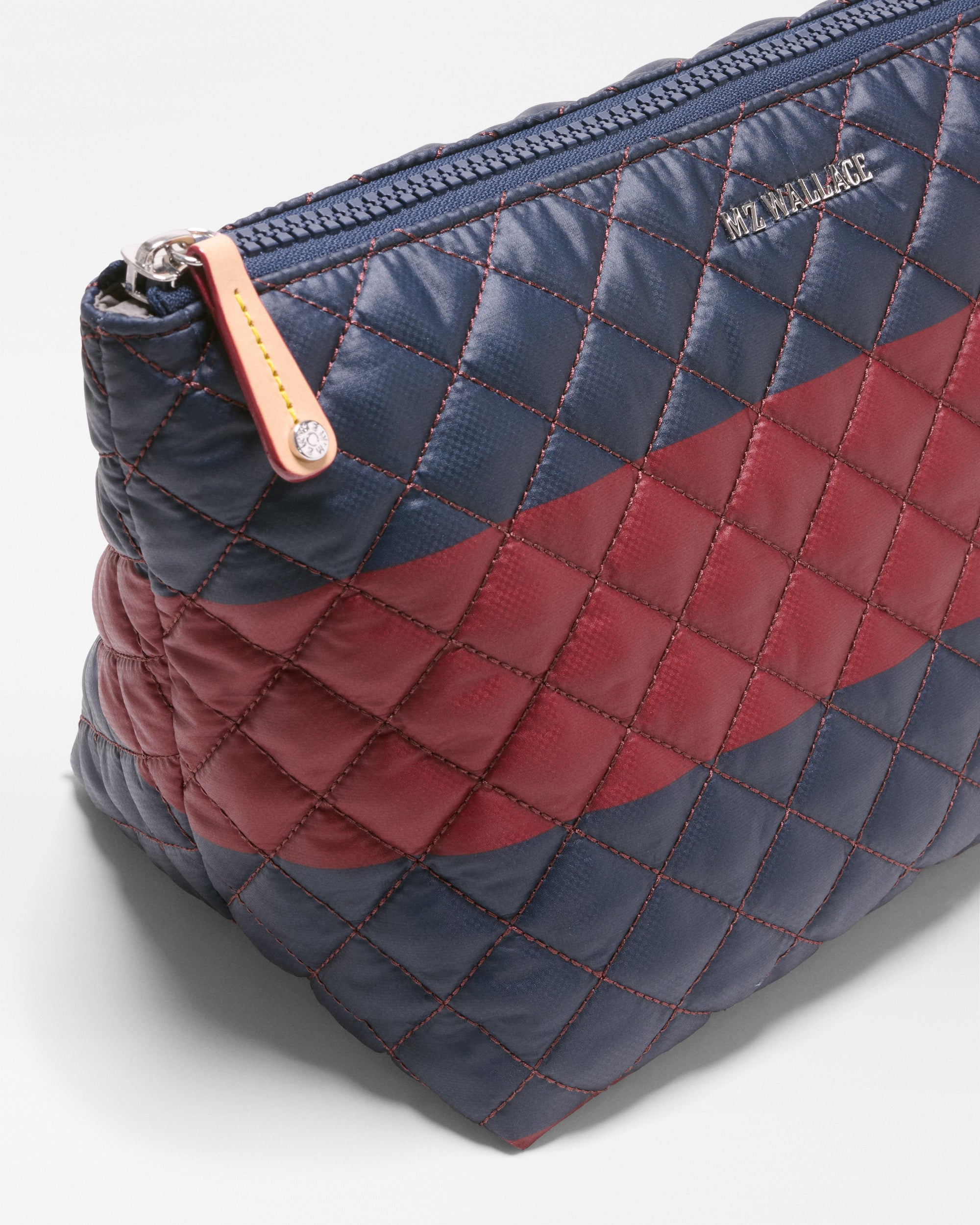 Rugby Stripe Zoey Large Zip Pouch - Image 2