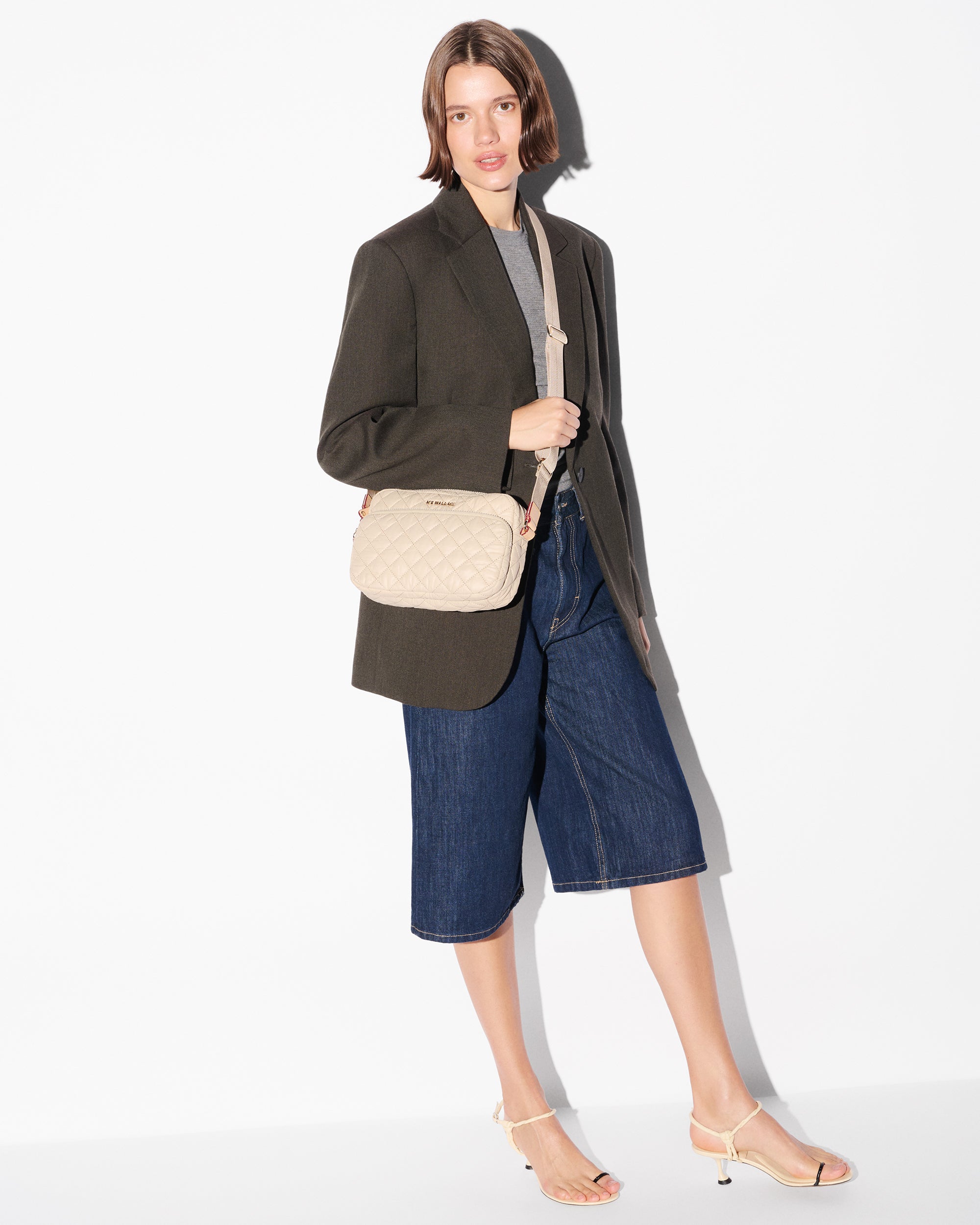 Sand Small Metro Camera Crossbody Bag - Image 2