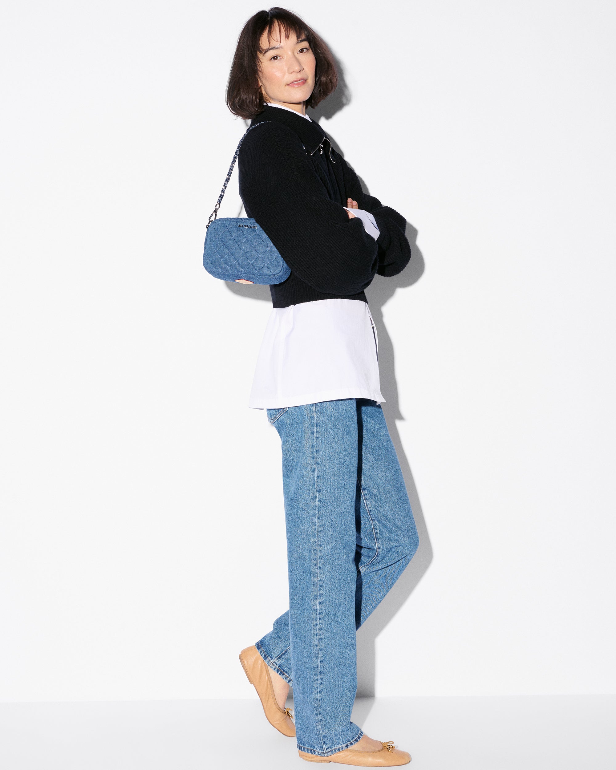 True Blue Denim Mini Crosby Crossbody - Image 2