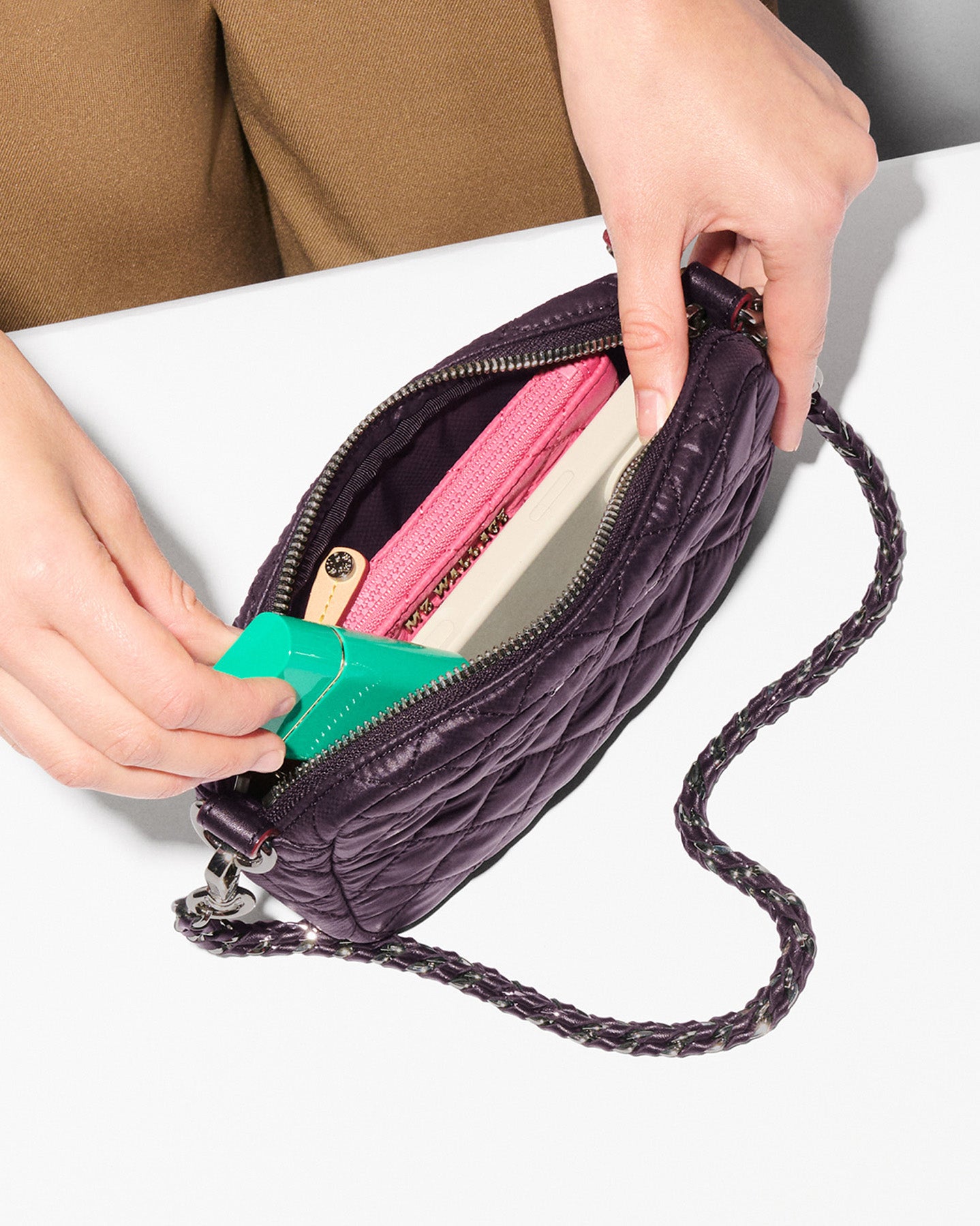 Raisin Mini Crosby Crossbody - Image 7