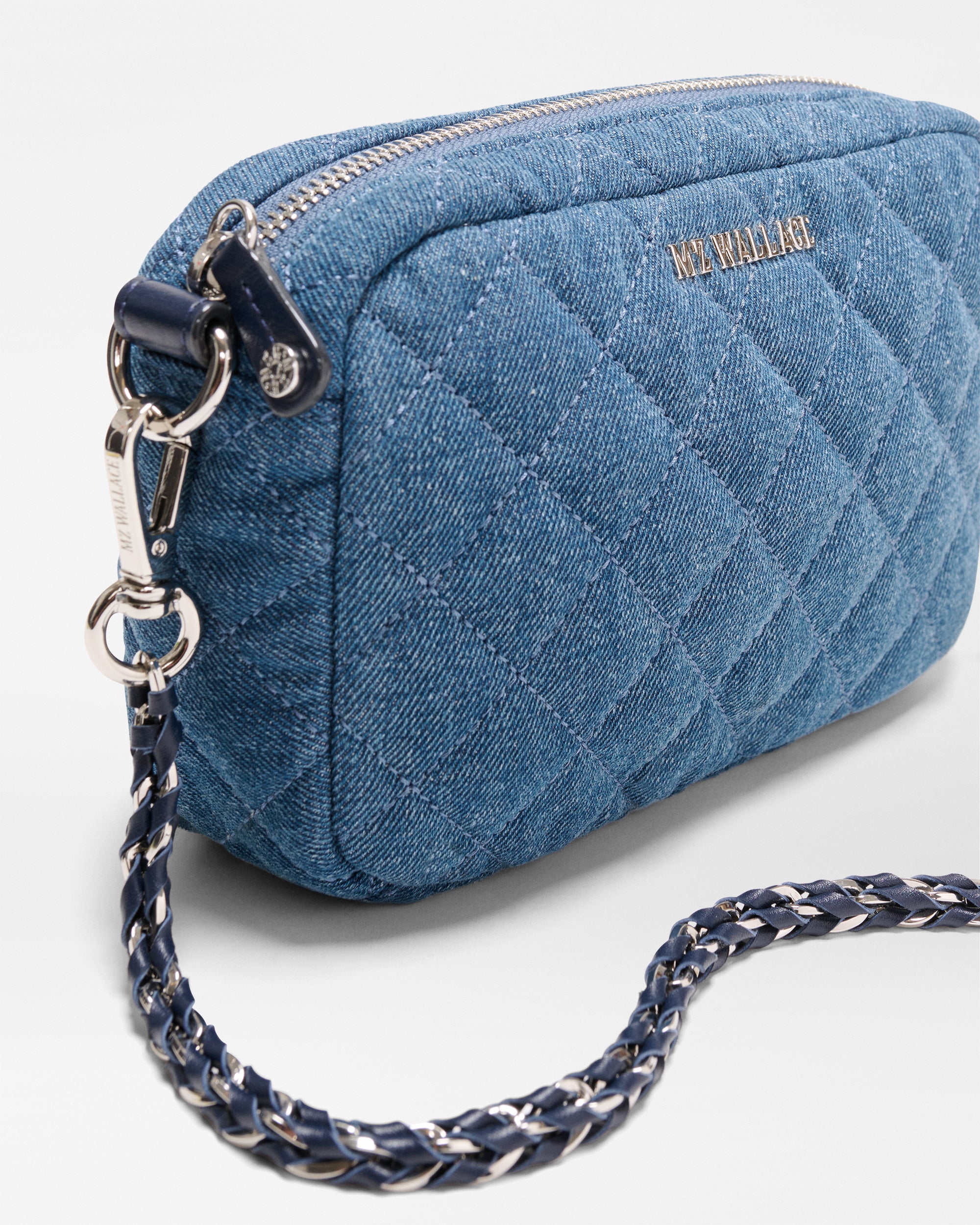 True Blue Denim Mini Crosby Crossbody - Image 4