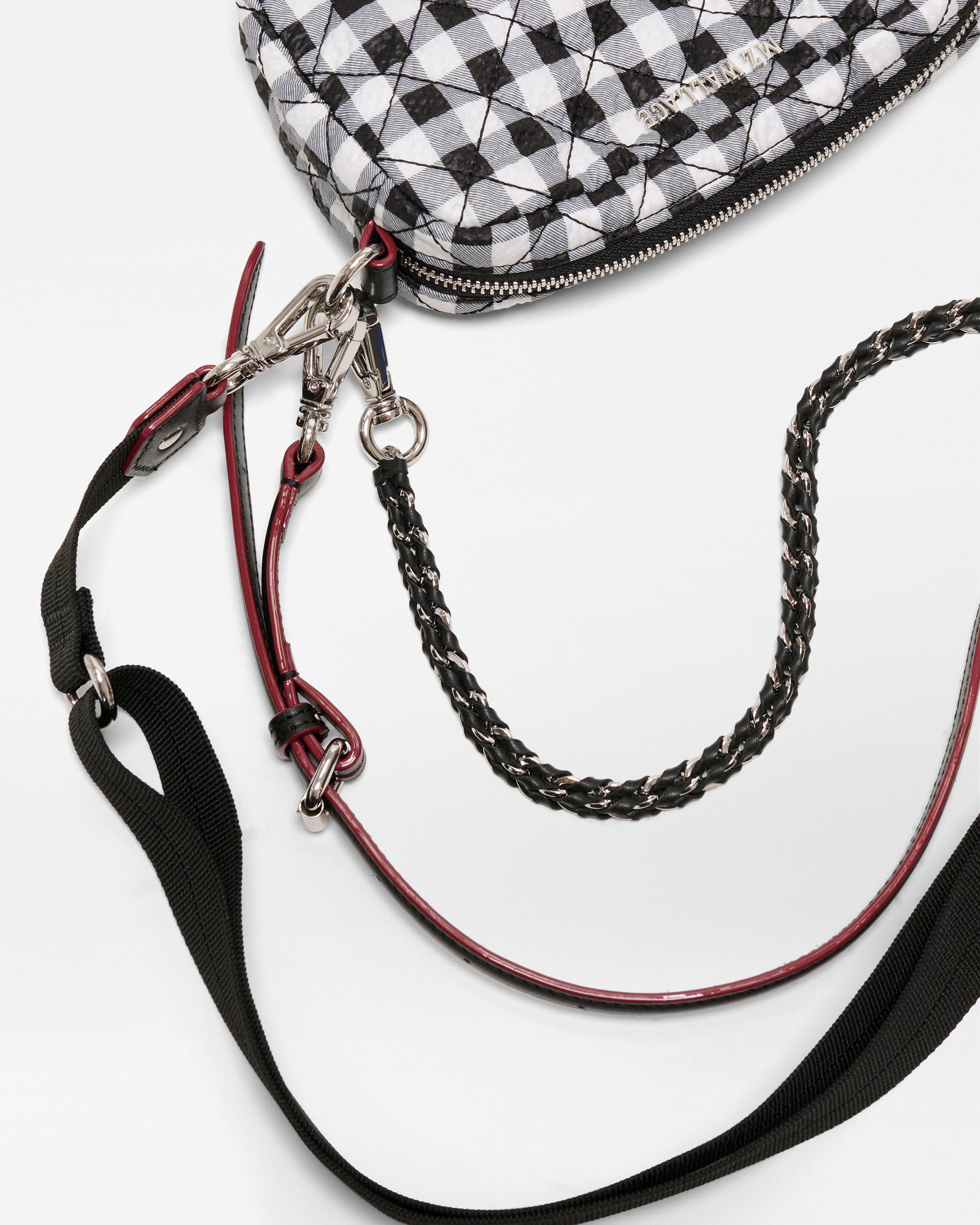Black/White Gingham Mini Crosby Crossbody - Image 5