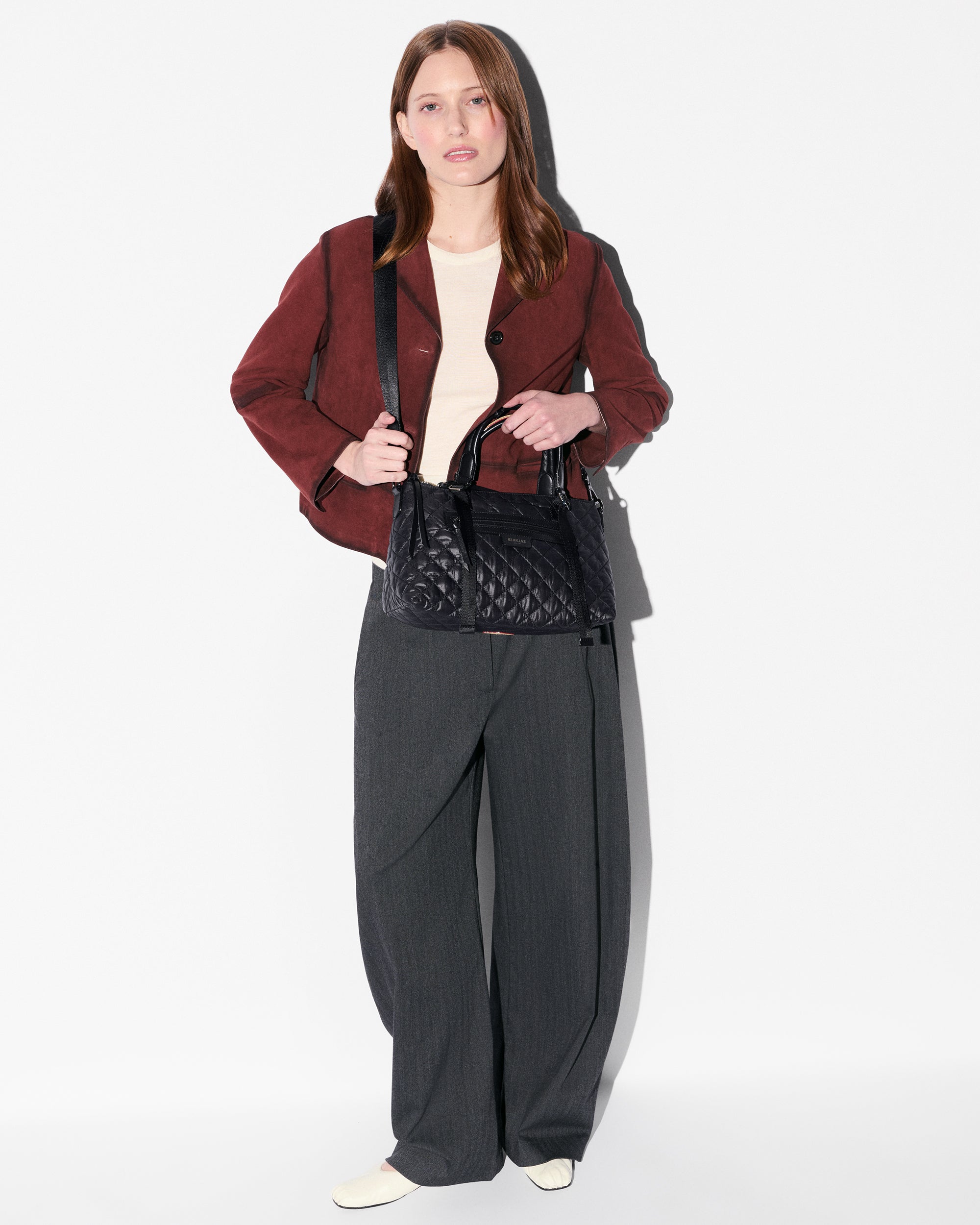 Black Small Park Satchel - Image 4