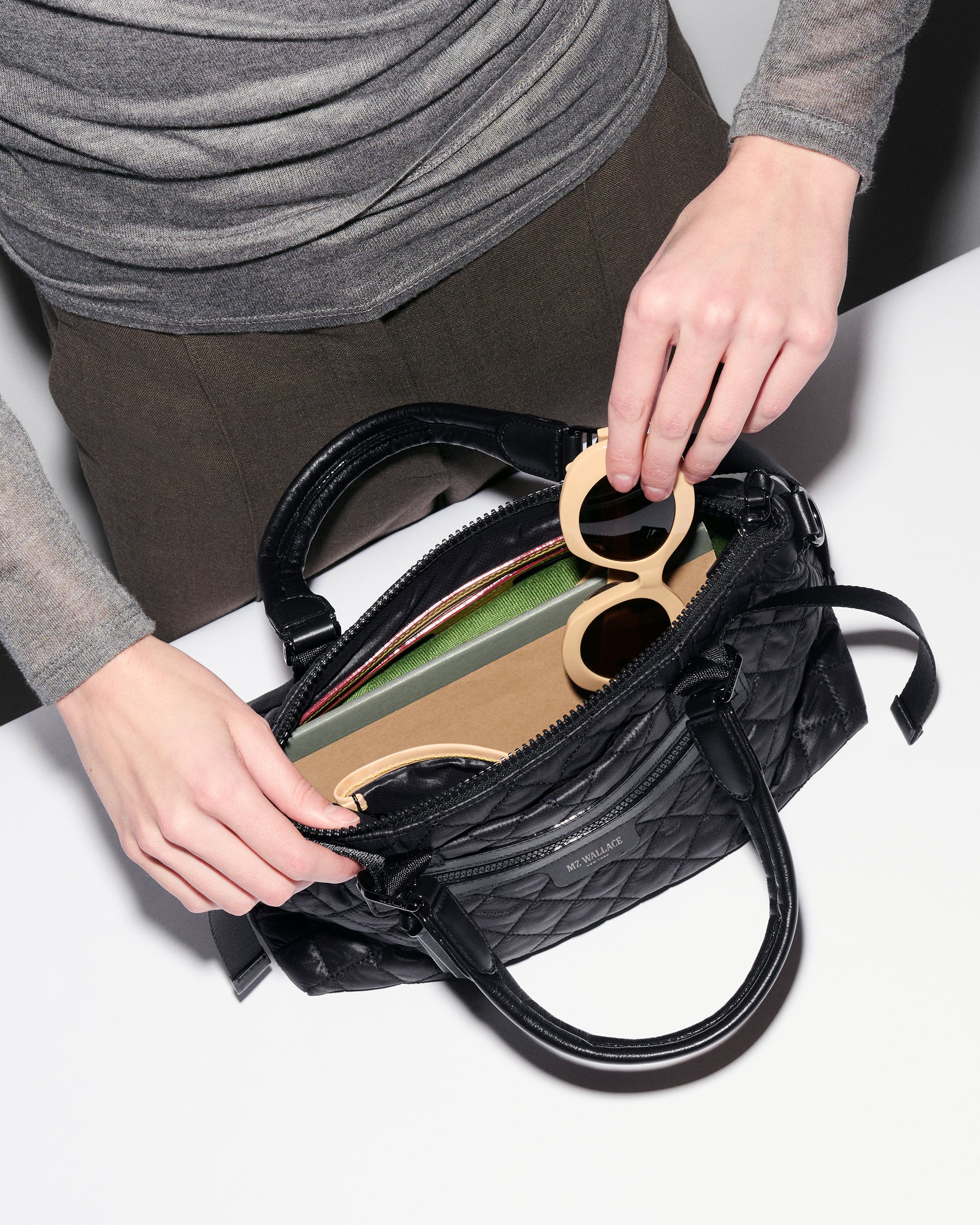 Black Small Park Satchel - Image 6