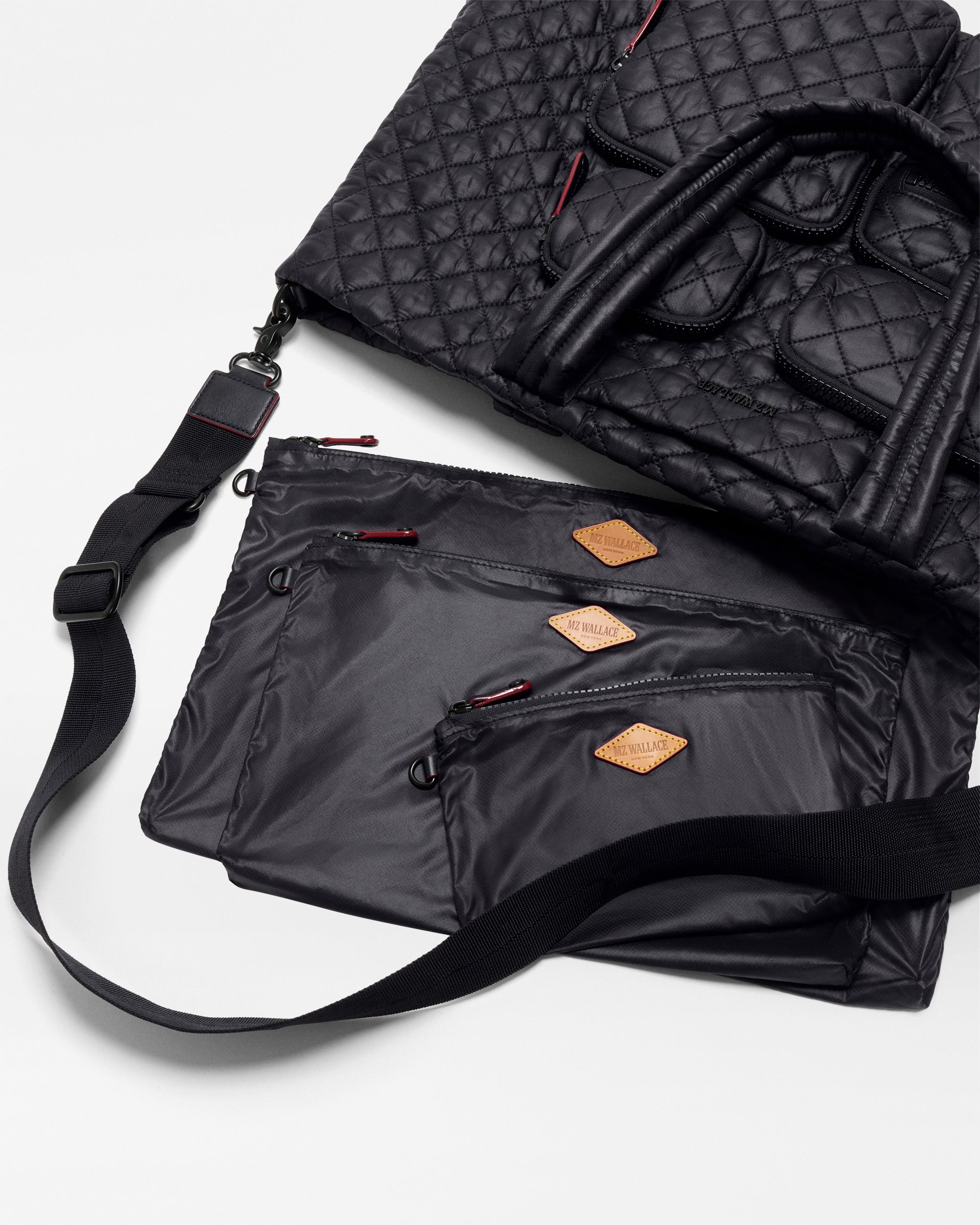 Black Large Metro Travel Tote - Image 6