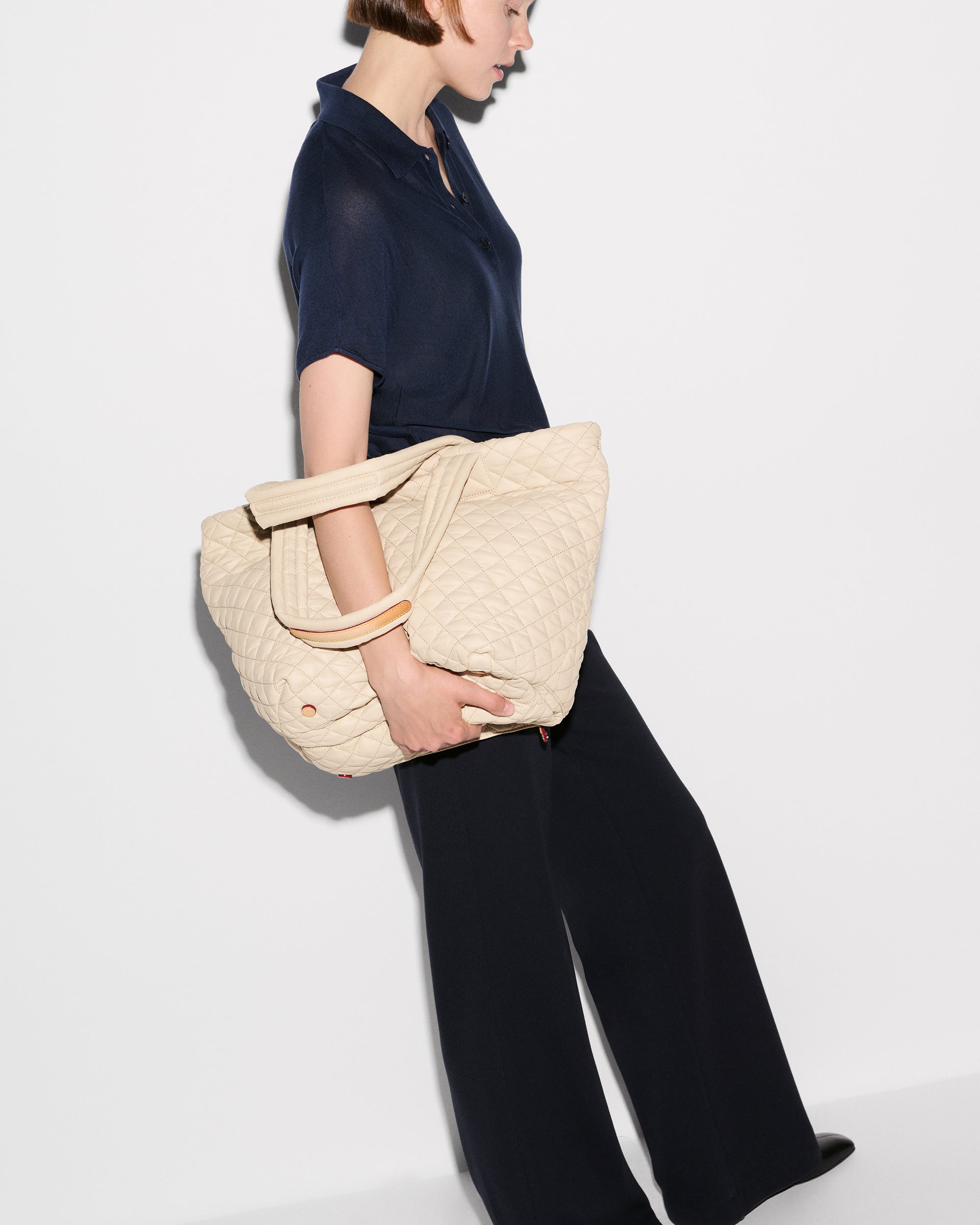 Sand Medium Metro Tote Deluxe - Image 8