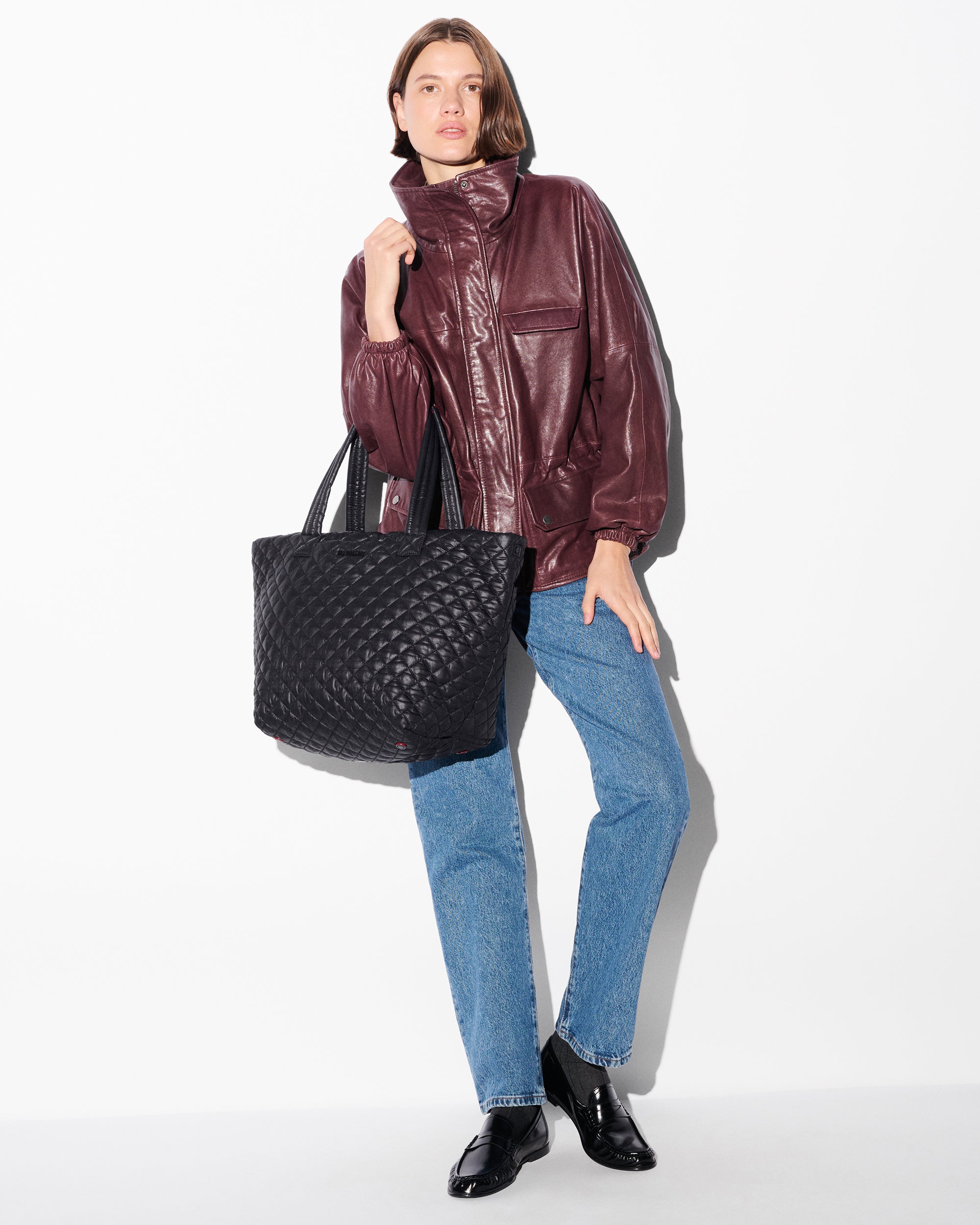 Black Medium Metro Tote Deluxe - Image 3