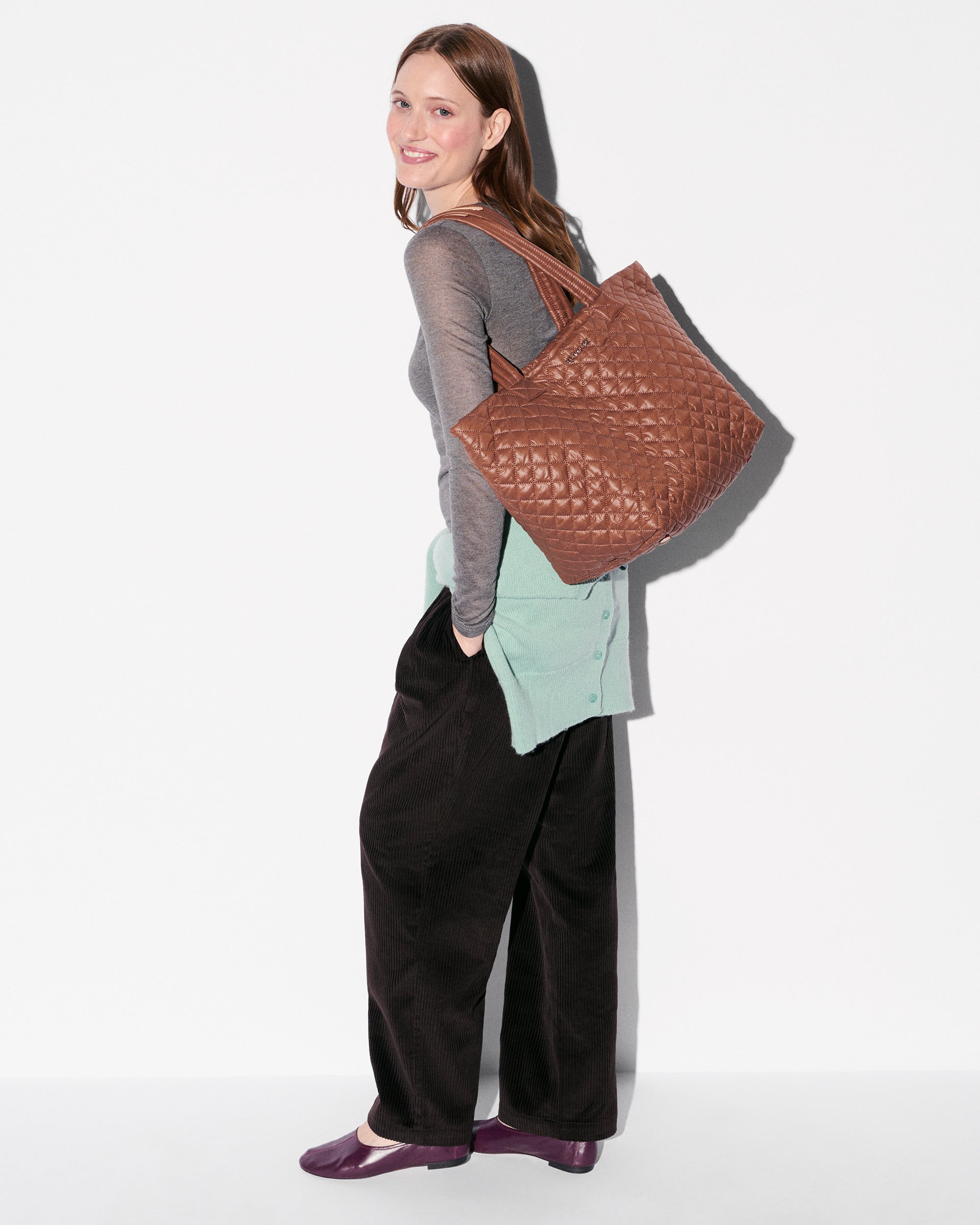Terracotta Medium Metro Tote Deluxe - Image 2