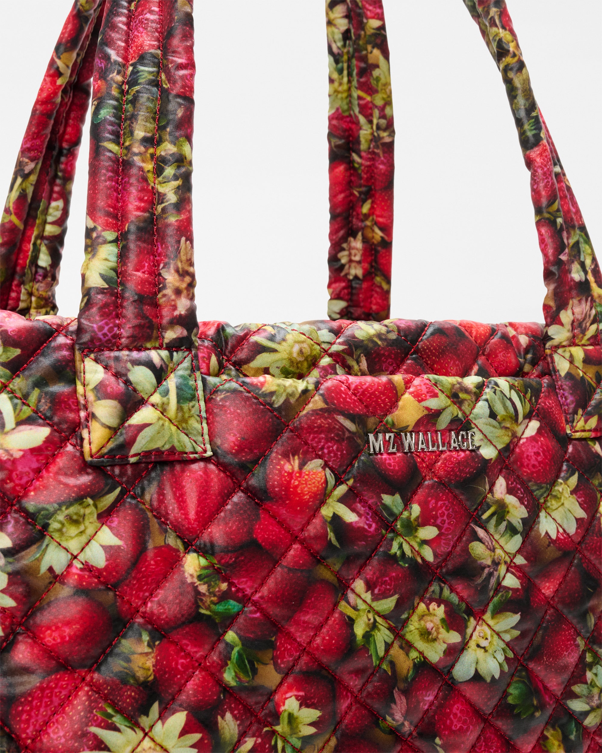 Strawberry Print Medium Metro Tote Deluxe - Image 3