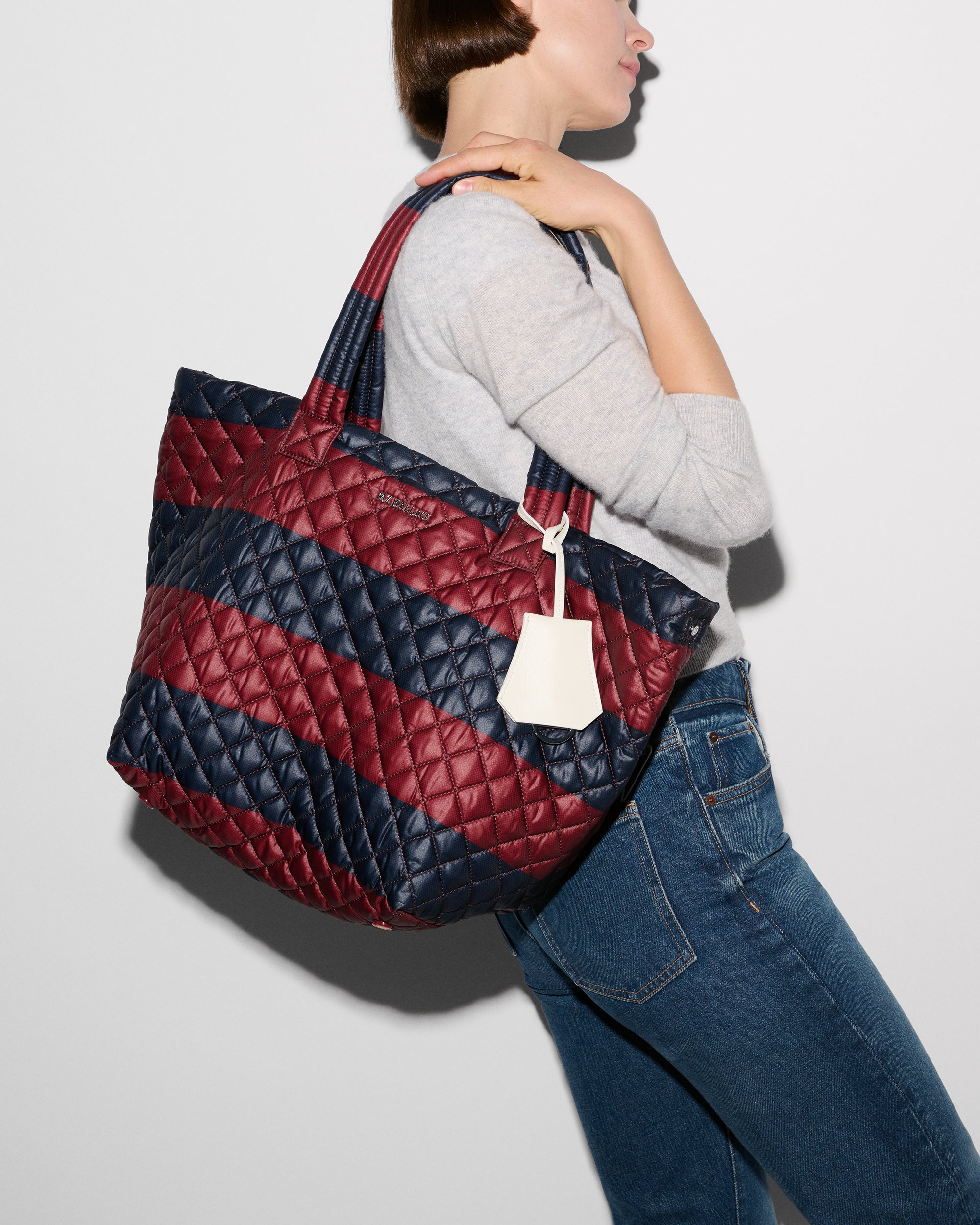 Rugby Stripe Medium Metro Tote Deluxe - Image 4