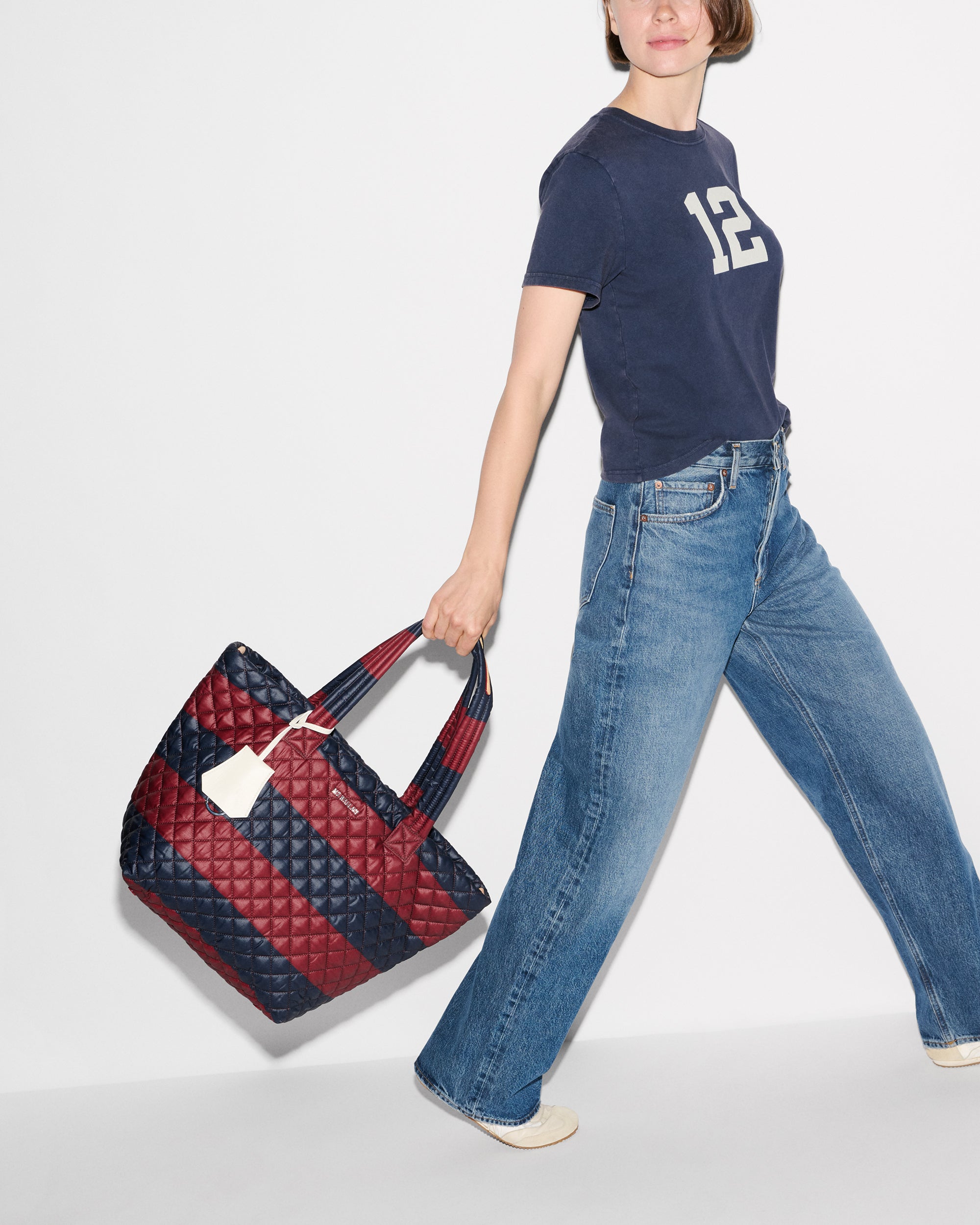 Rugby Stripe Medium Metro Tote Deluxe - Image 9