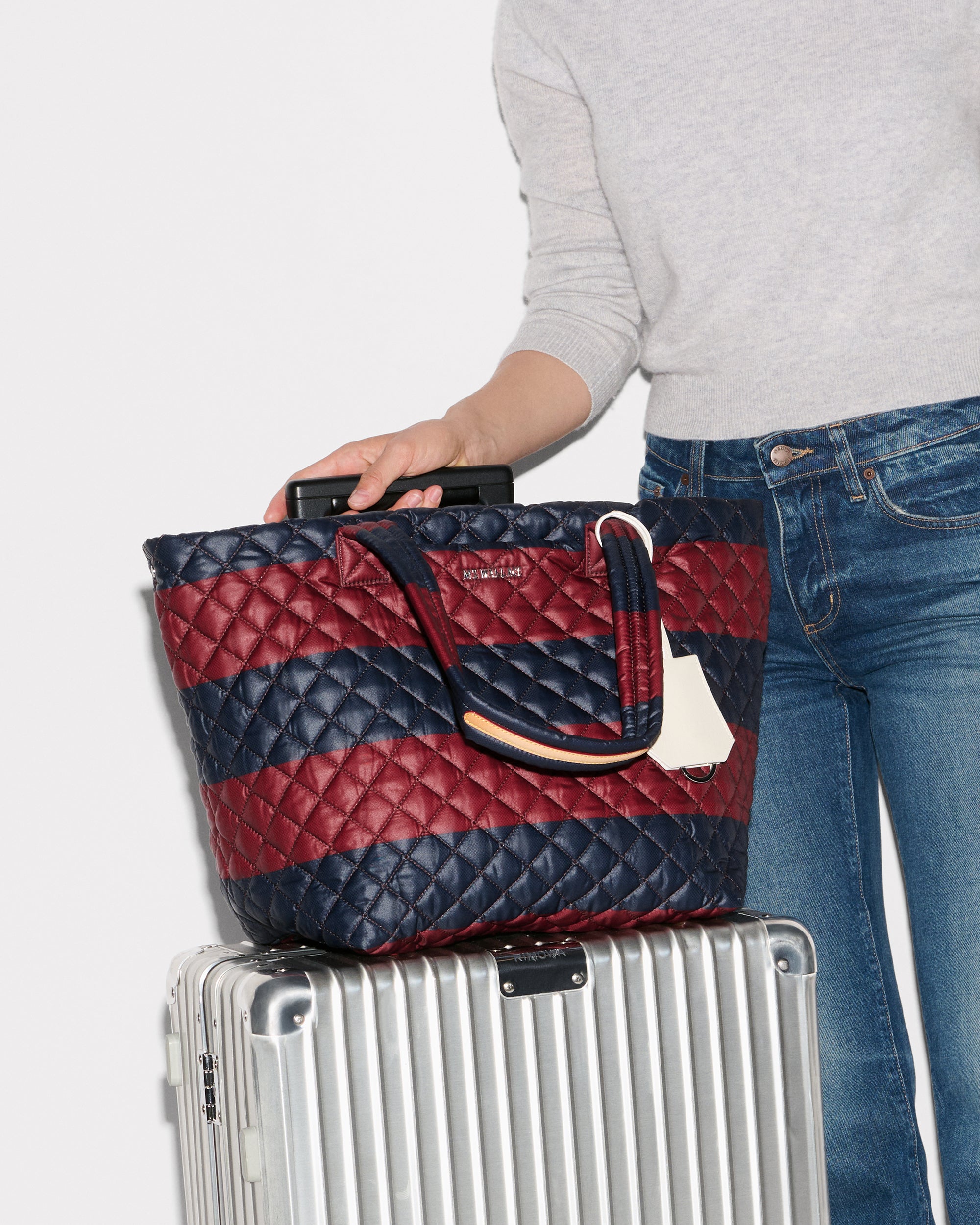 Rugby Stripe Medium Metro Tote Deluxe - Image 11