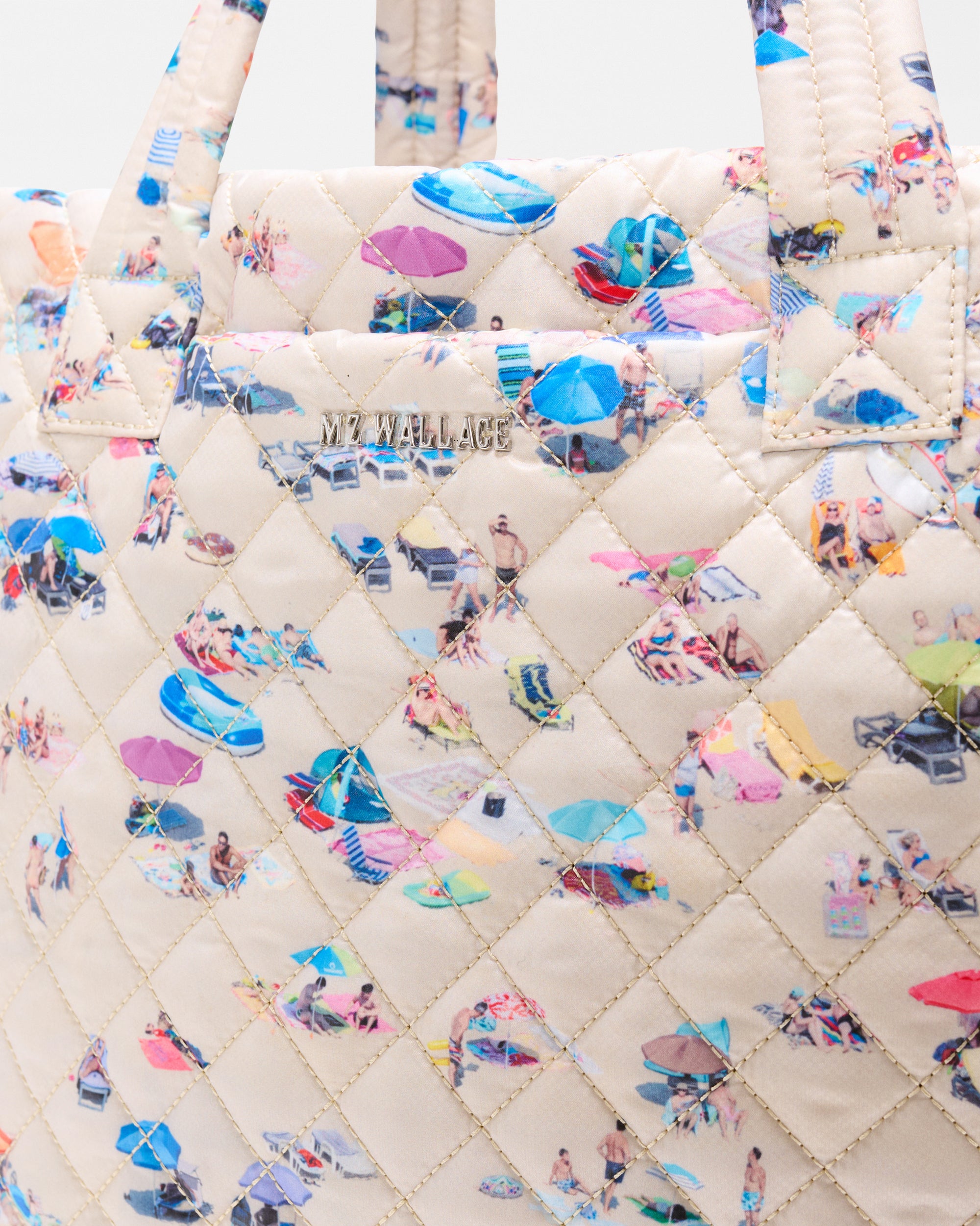 Dede Beach Print Small Metro Tote Deluxe - Image 5
