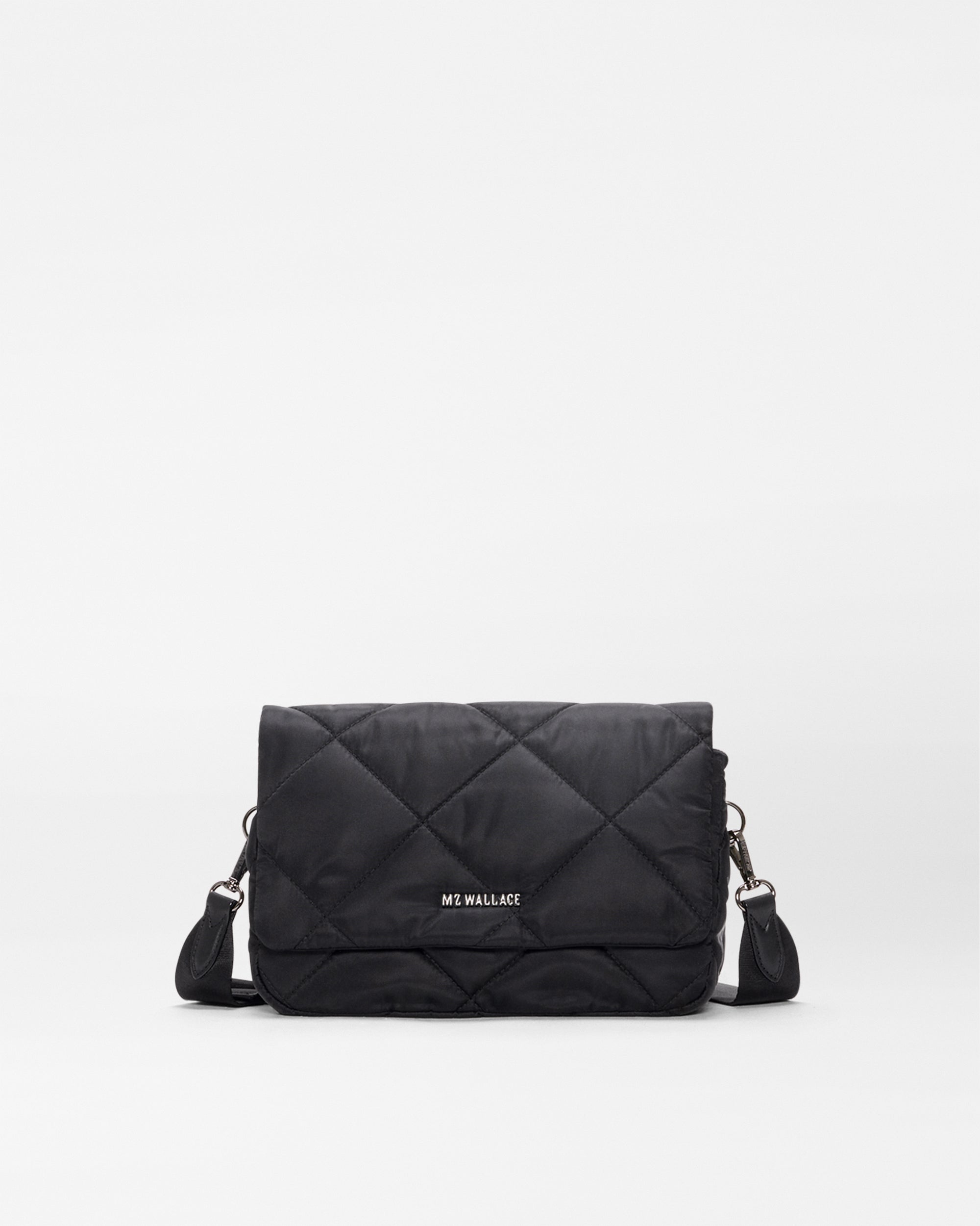 Black Madison Flap Crossbody