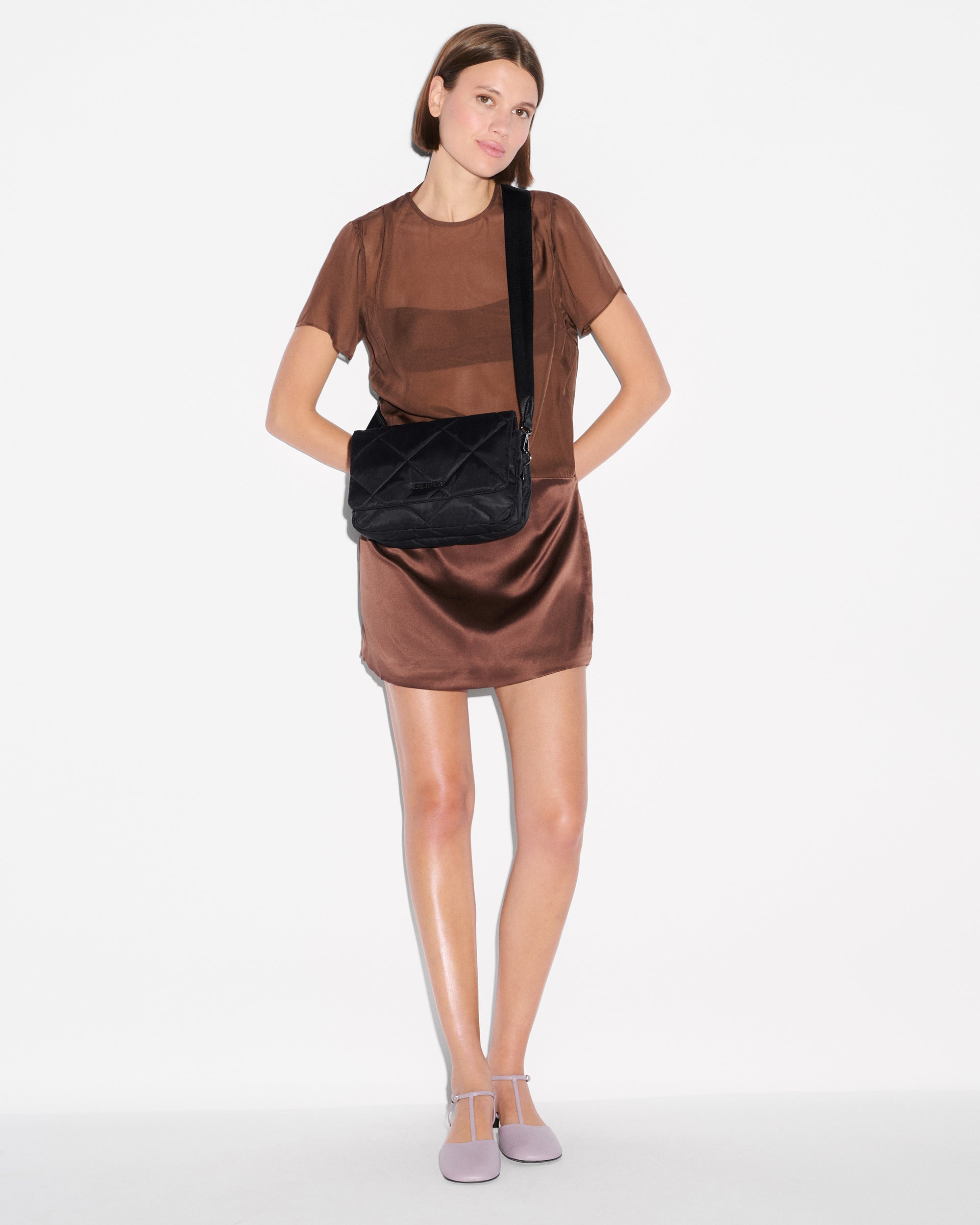 Black Madison Flap Crossbody - Image 6