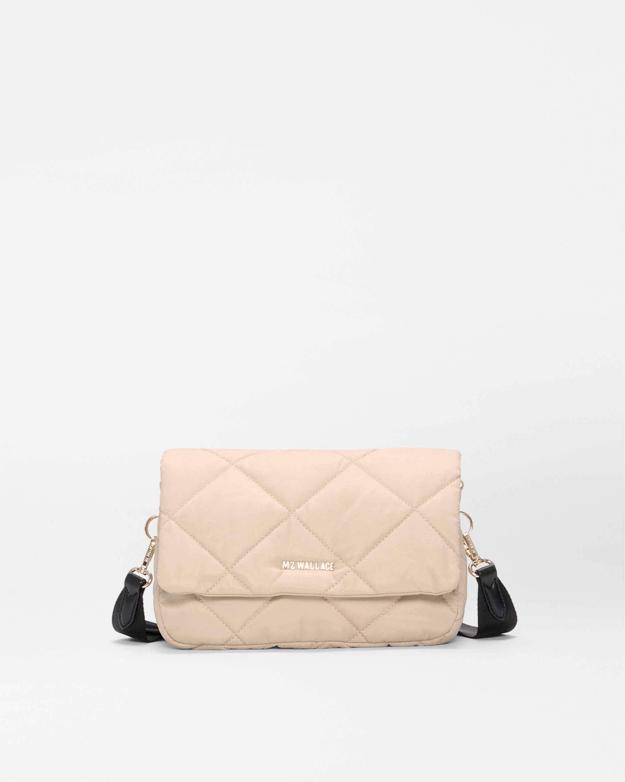 Buff/Black Madison Flap Crossbody