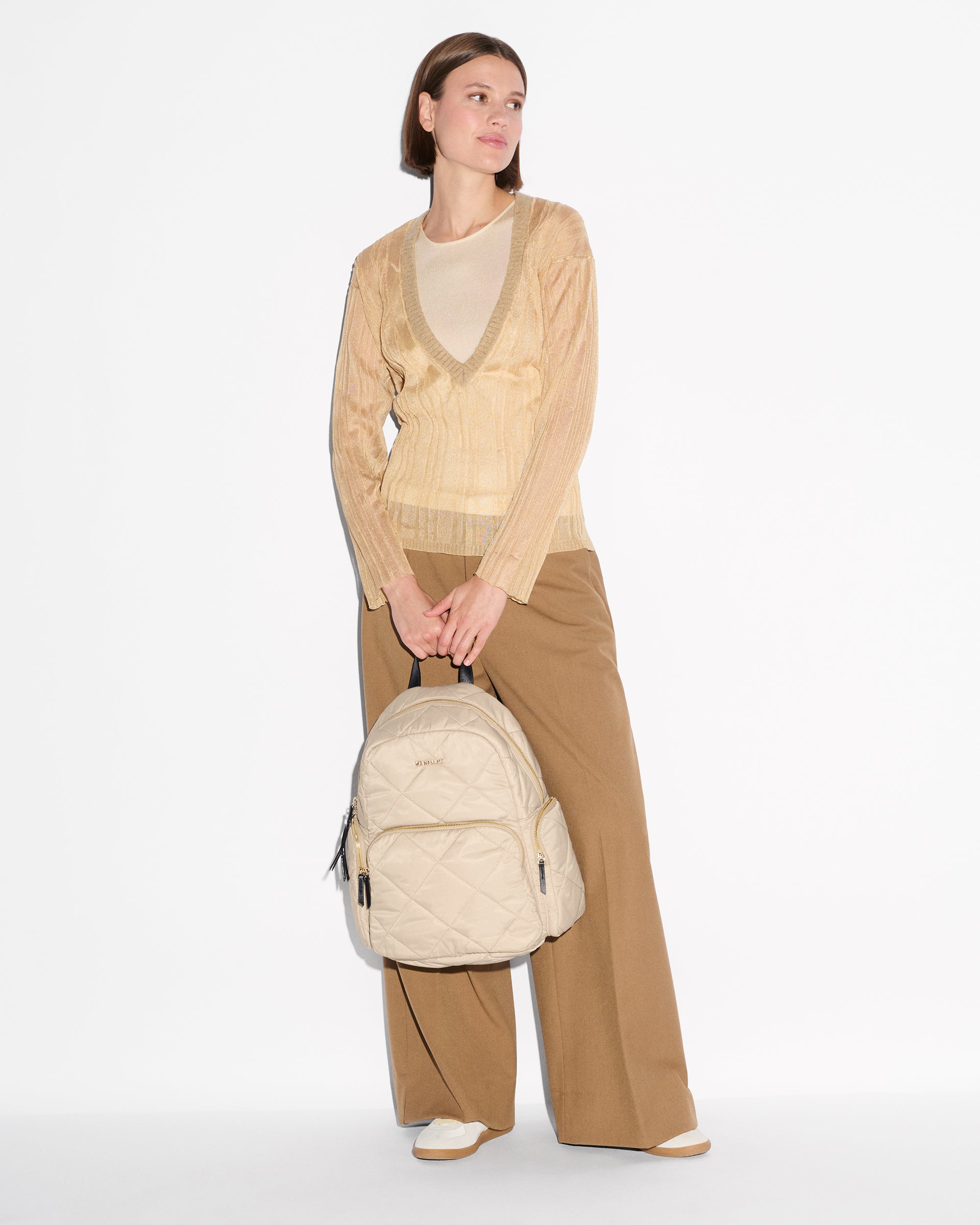 Buff/Black Madison Backpack - Image 6