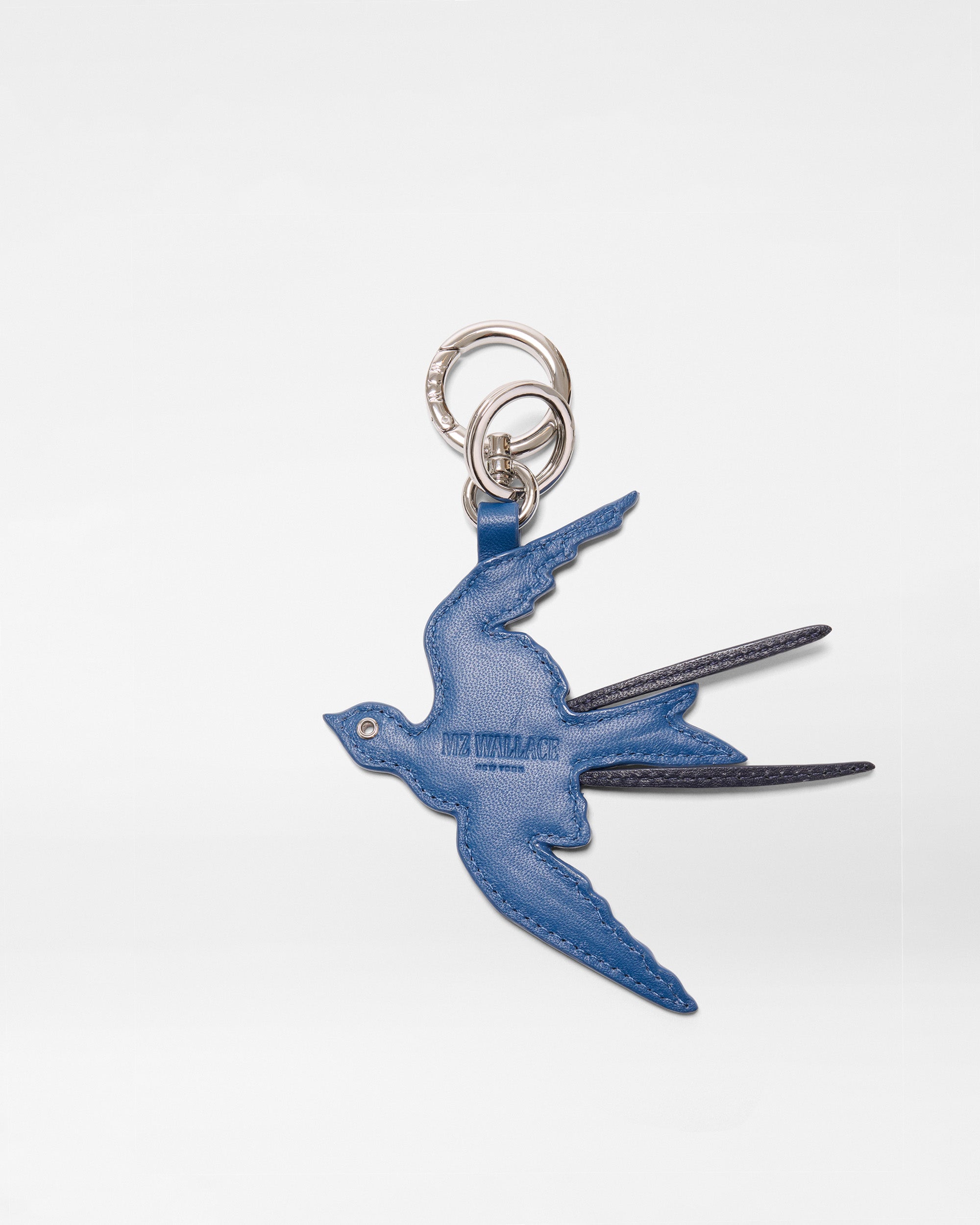 Blue Multi Leather Bird Charm - Image 3