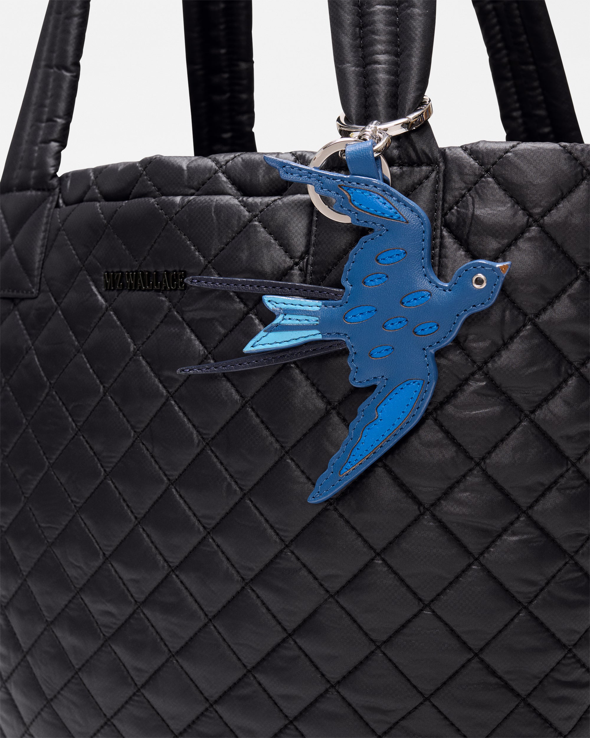 Blue Multi Leather Bird Charm - Image 2