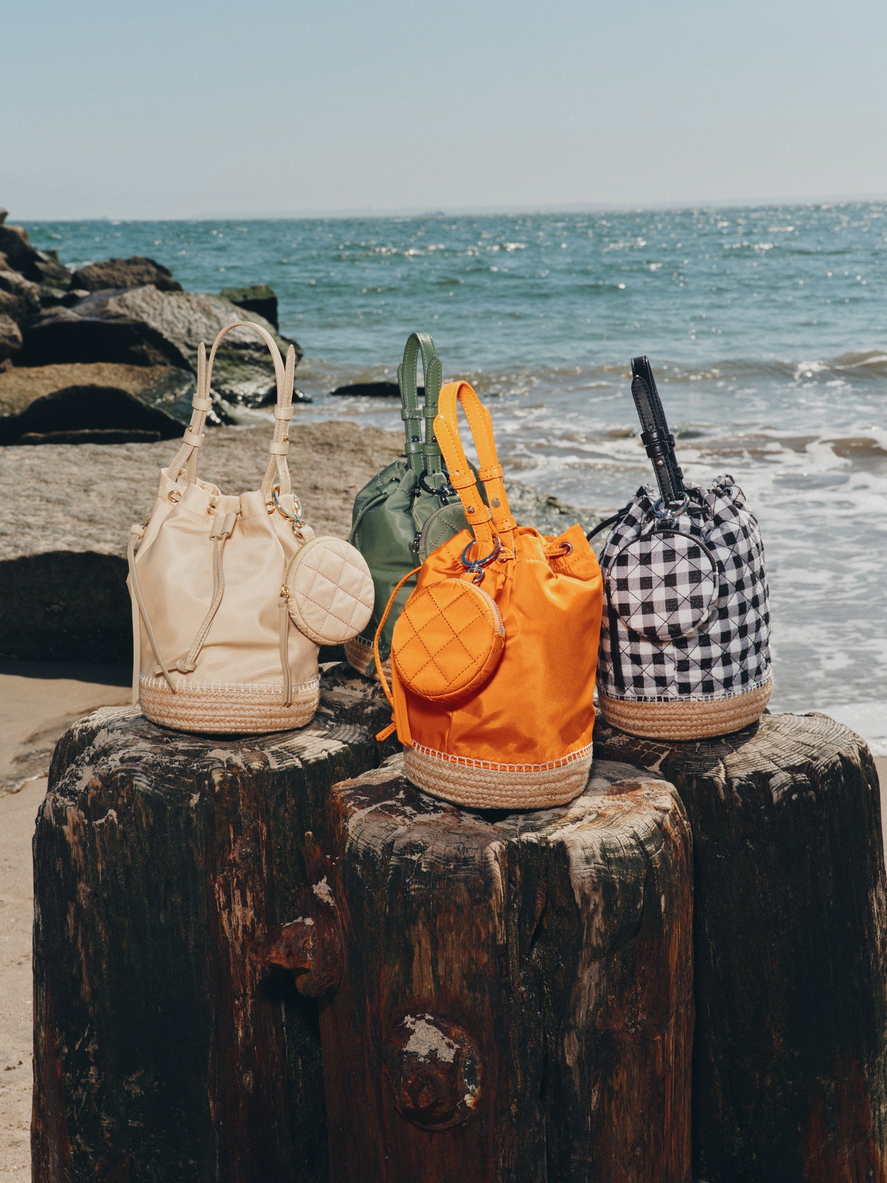 Sand Waverly Espadrille Bucket Bag - Image 6