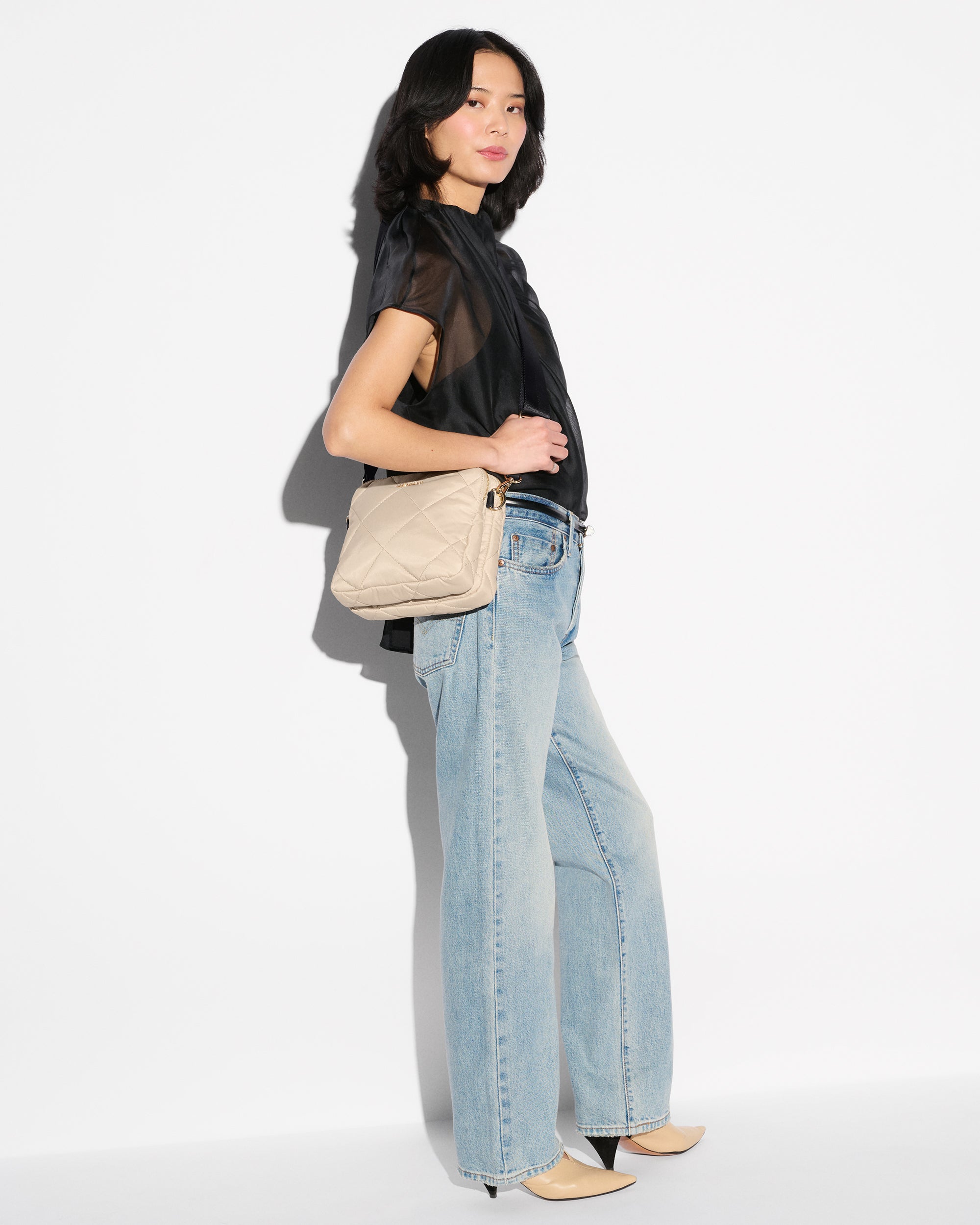 Buff/Black Madison Crossbody - Image 2