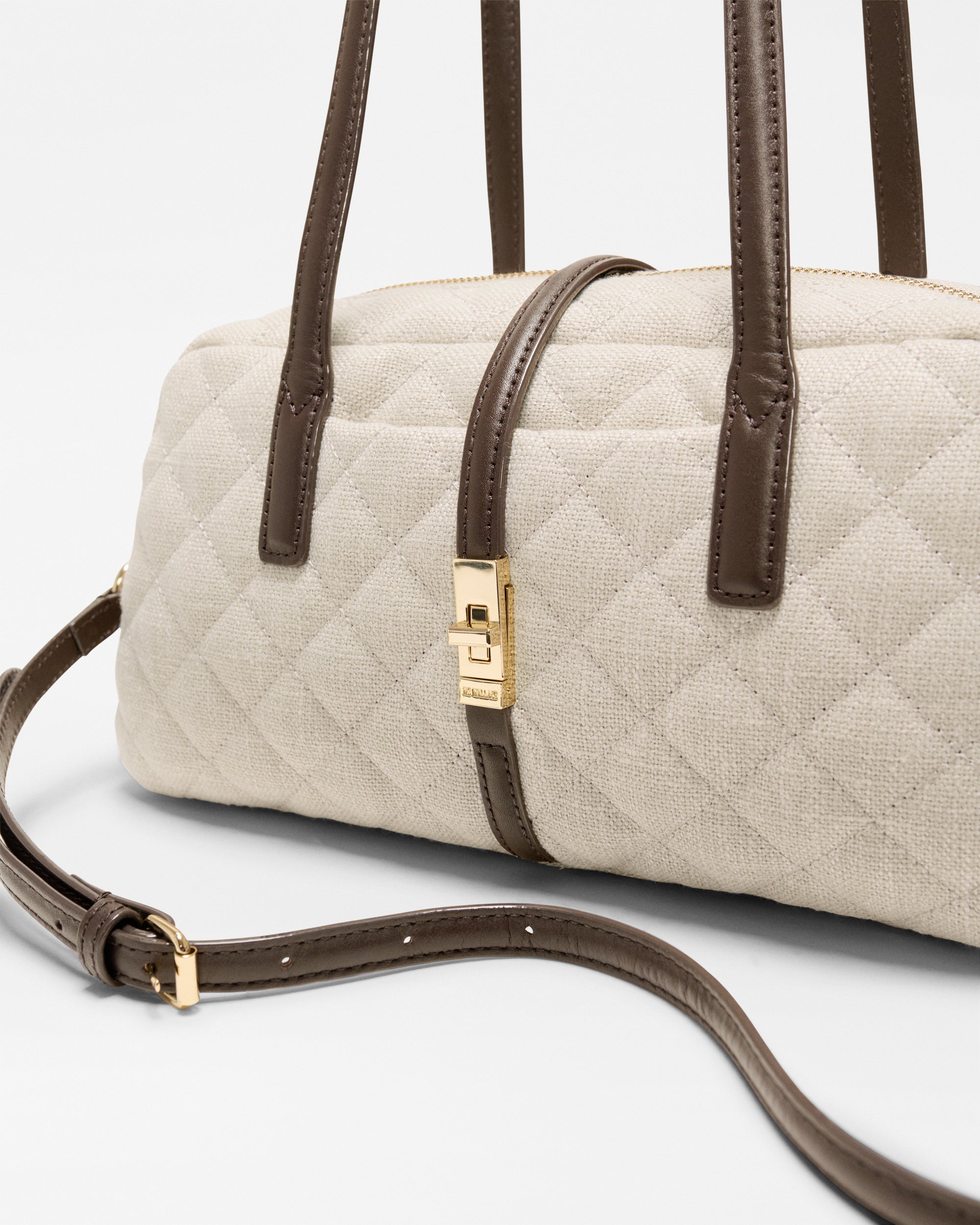 Sandy Linen Small Astor Satchel - Image 3