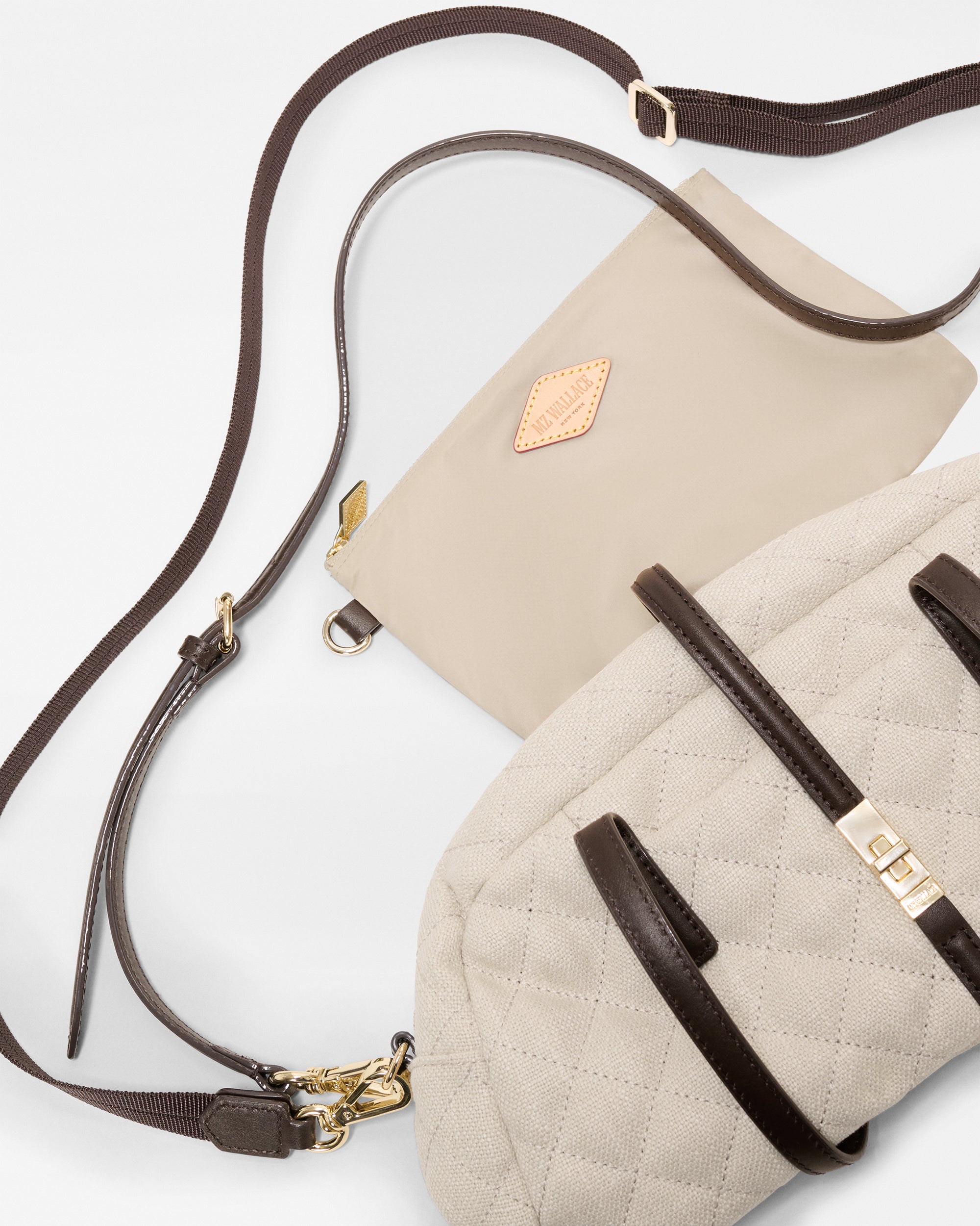 Sandy Linen Small Astor Satchel - Image 4