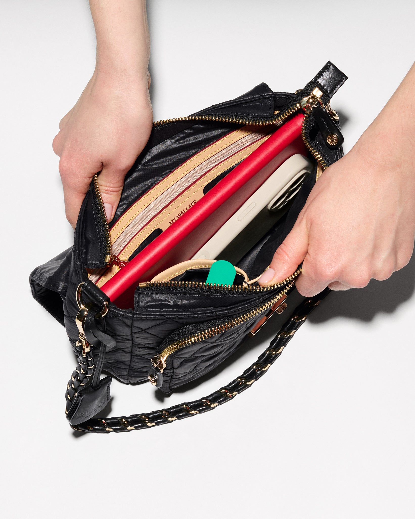 Black Medium Crosby Lock Crossbody - Image 3