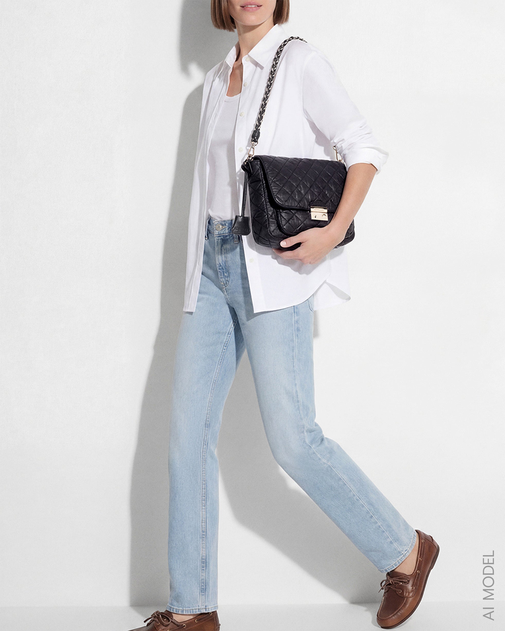 Black Medium Crosby Lock Crossbody - Image 5