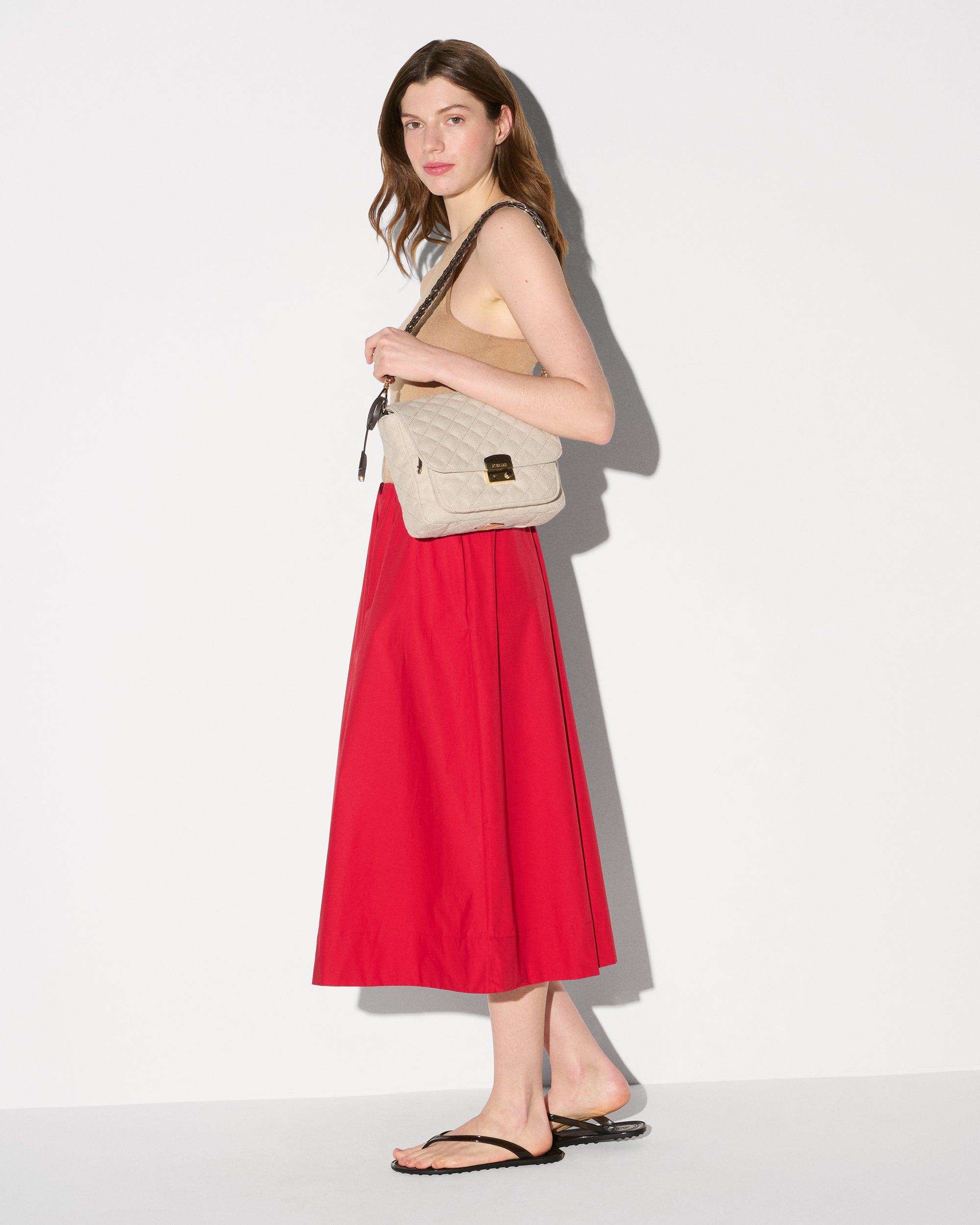 Sandy Linen Medium Crosby Lock Crossbody - Image 2