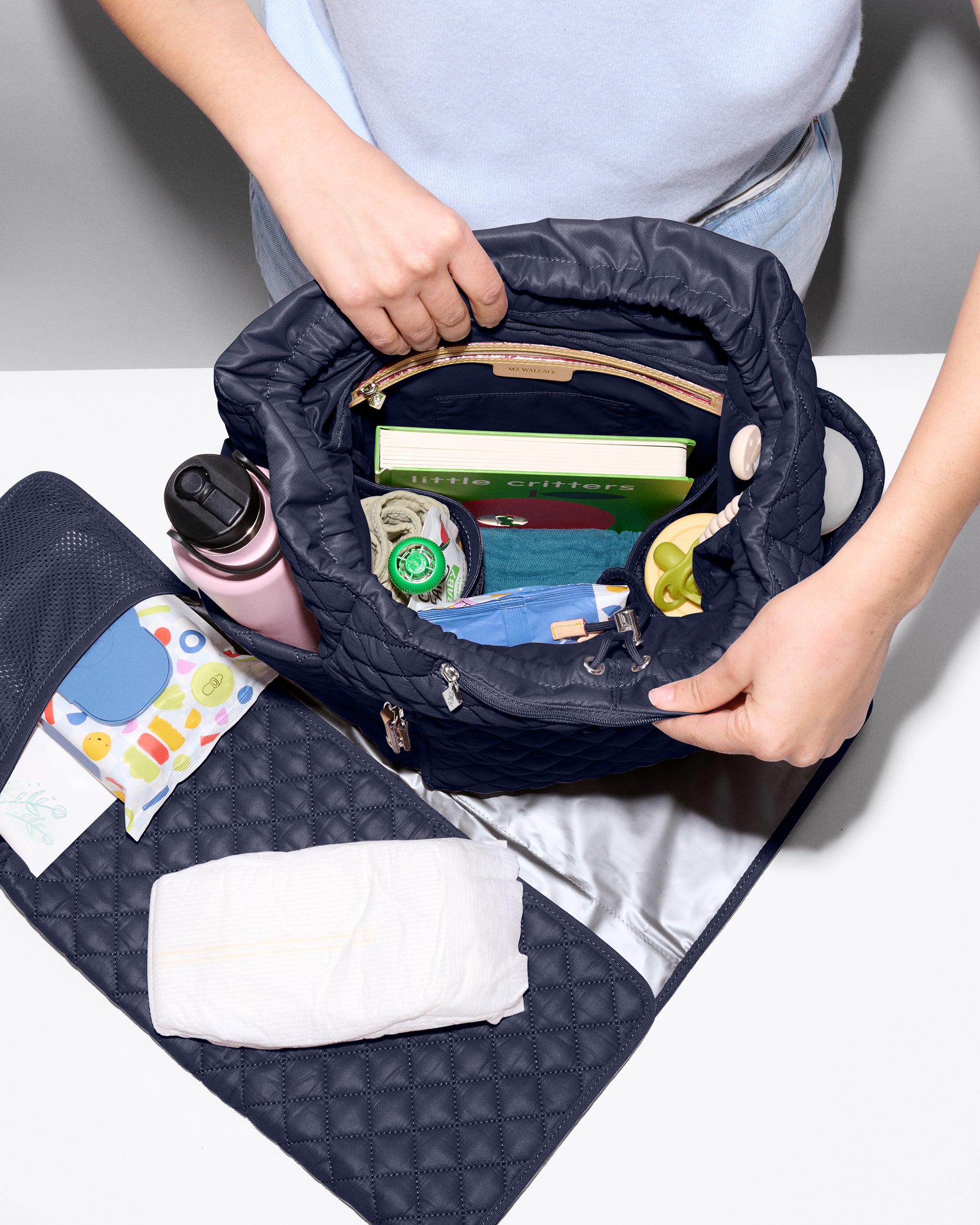 Navy Metro Diaper Backpack - Image 10
