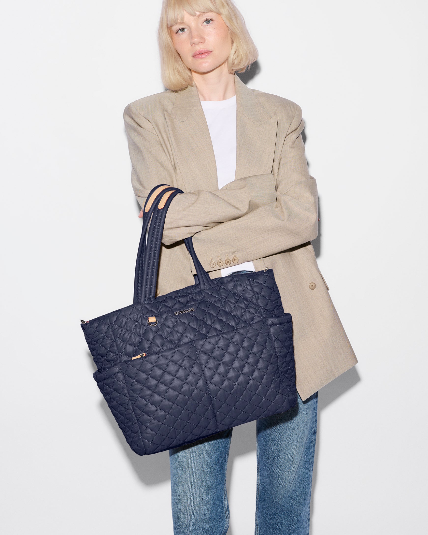 Navy Metro Diaper Tote - Image 3