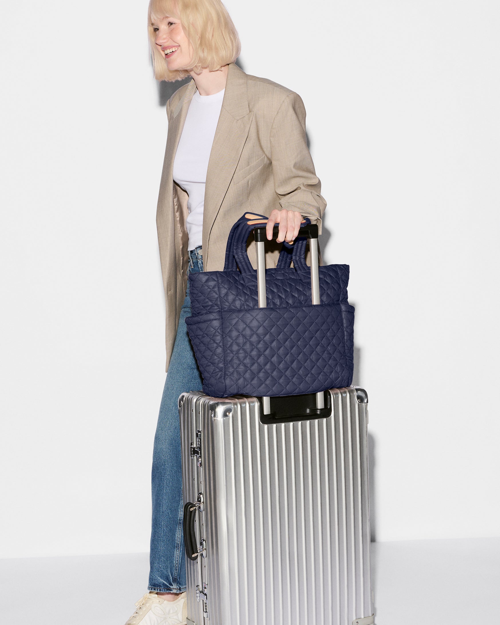 Navy Metro Diaper Tote - Image 8