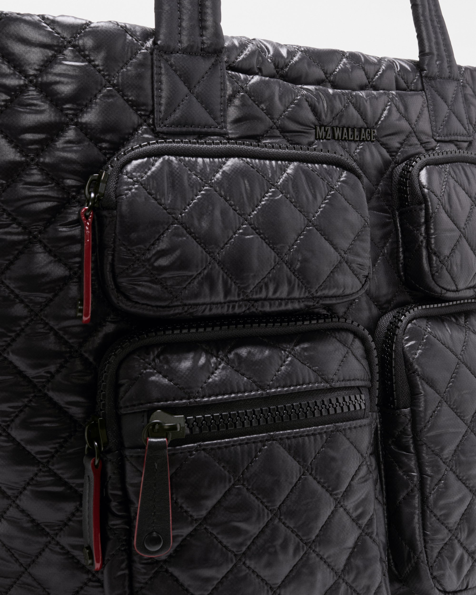Black Medium Metro Travel Tote - Image 5