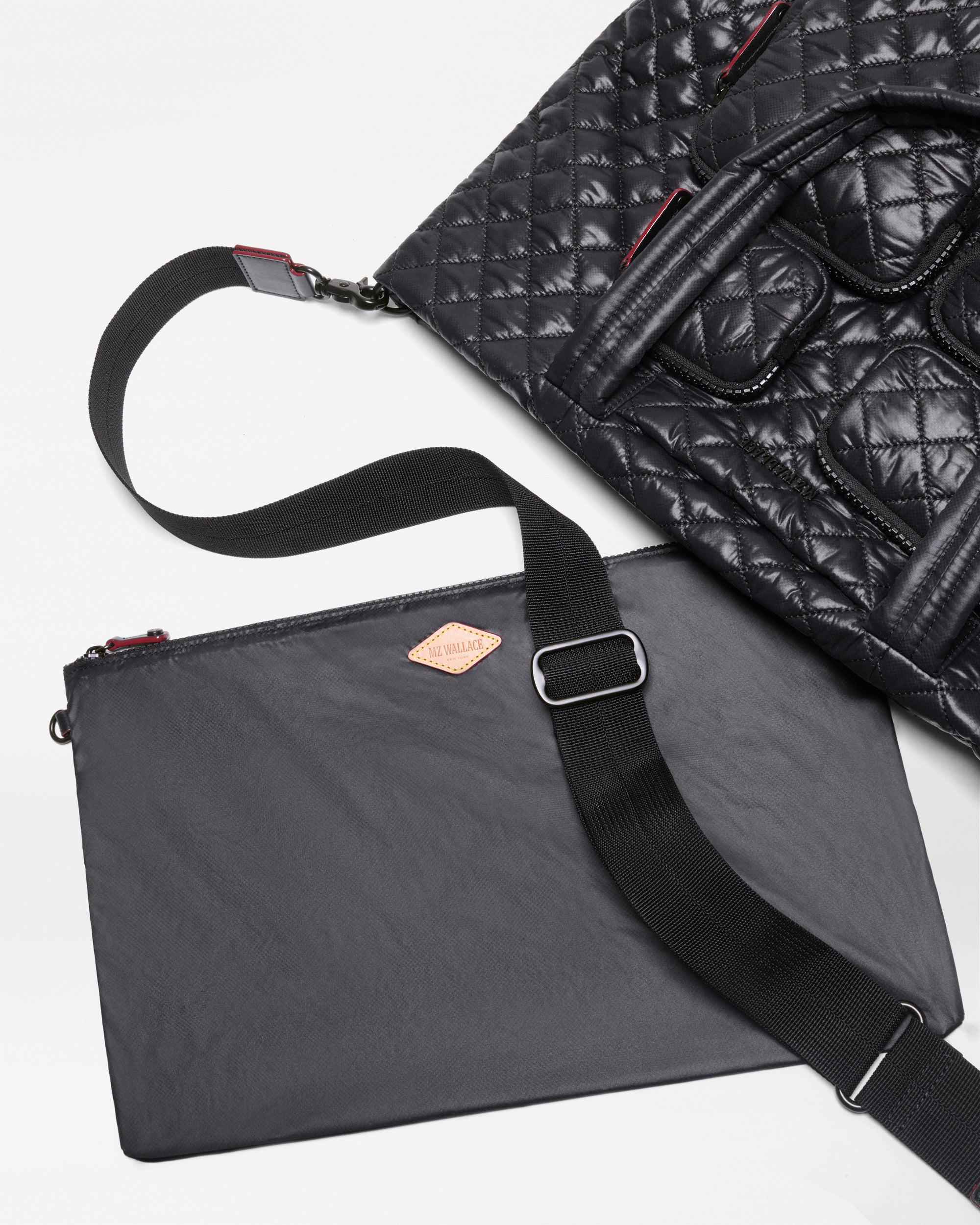 Black Medium Metro Travel Tote - Image 6
