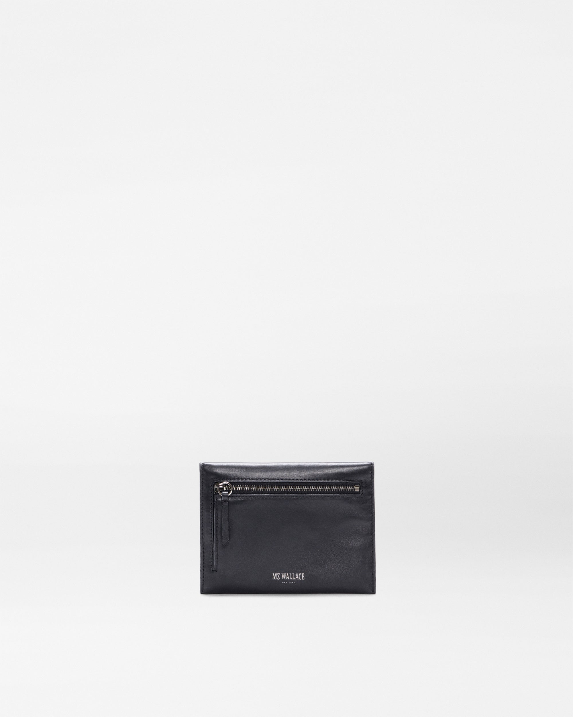 Black Quilted Leather Greta Wallet - Image 3