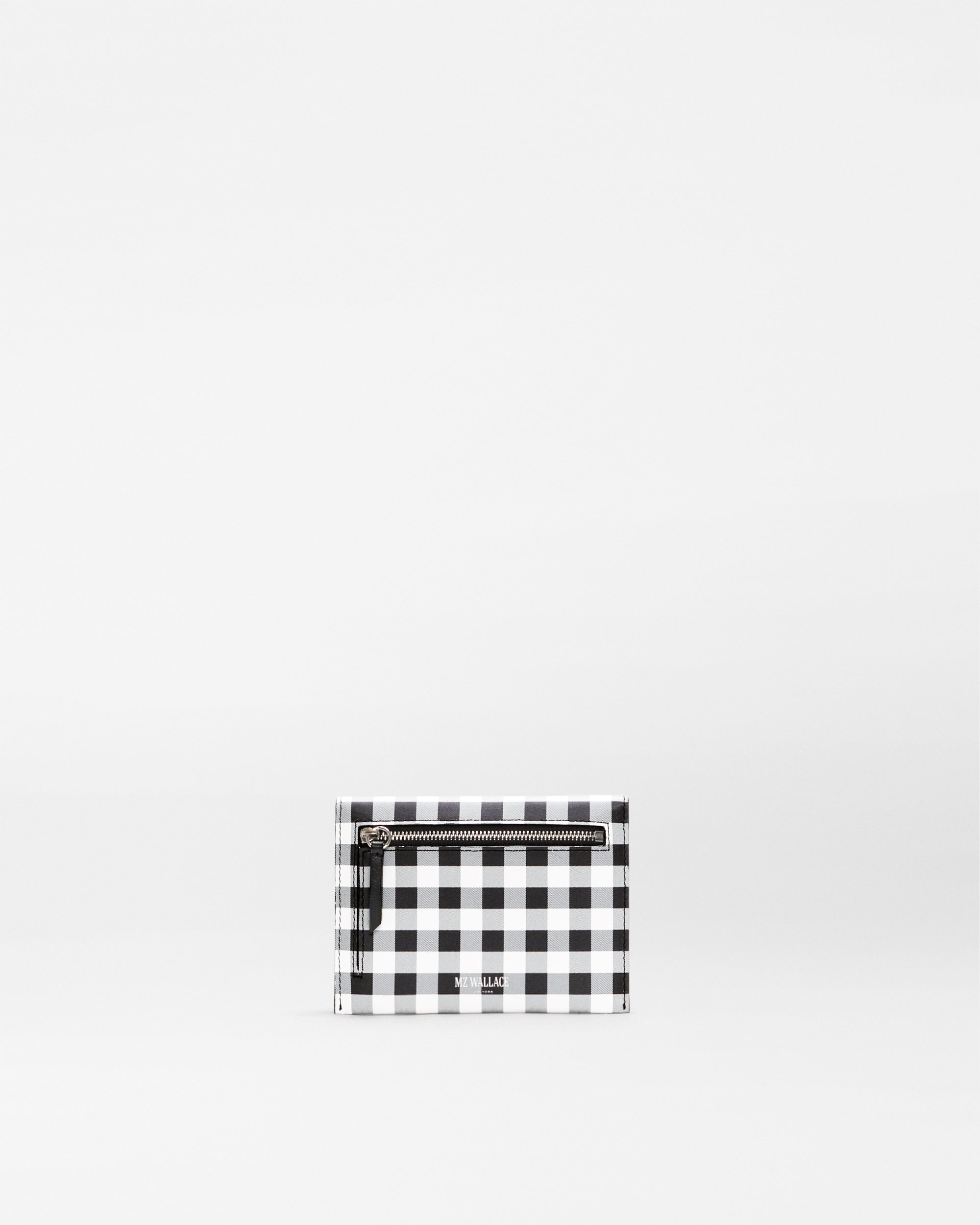 Black/White Gingham Greta Wallet - Image 3